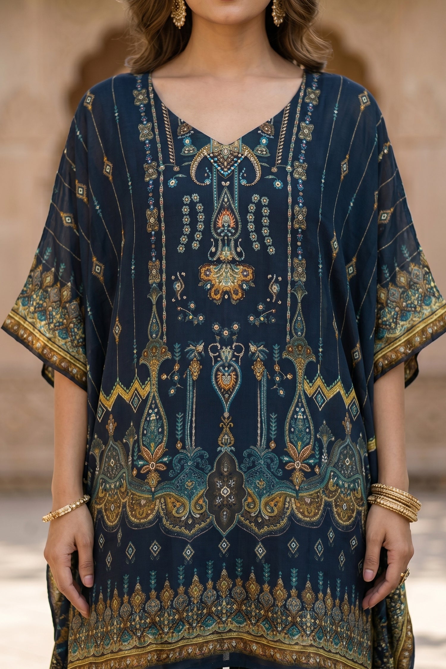 Chinon Slik Graceful Kaftan Cord set
