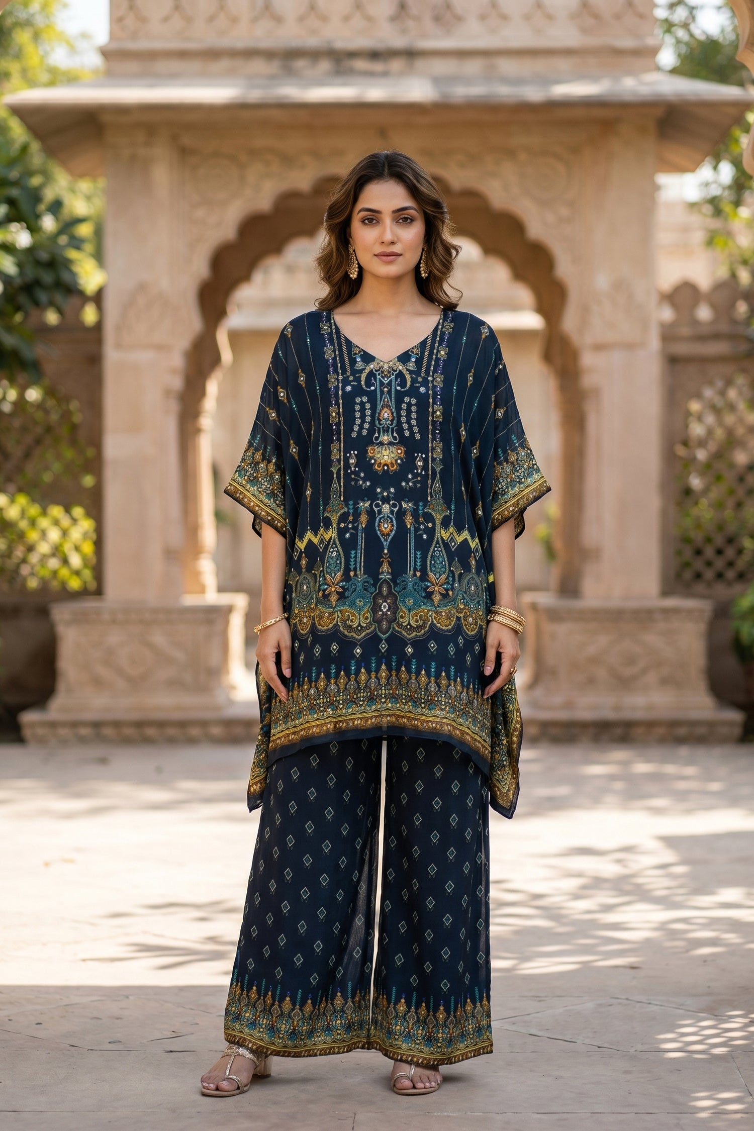 Chinon Slik Graceful Kaftan Cord set