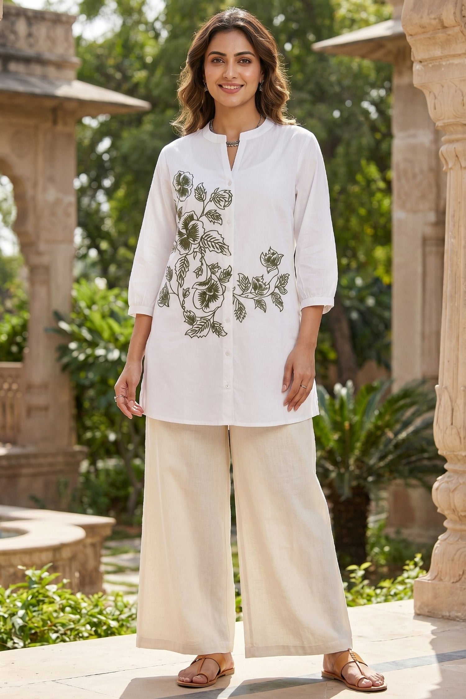 Relaxed Fit White Shirt