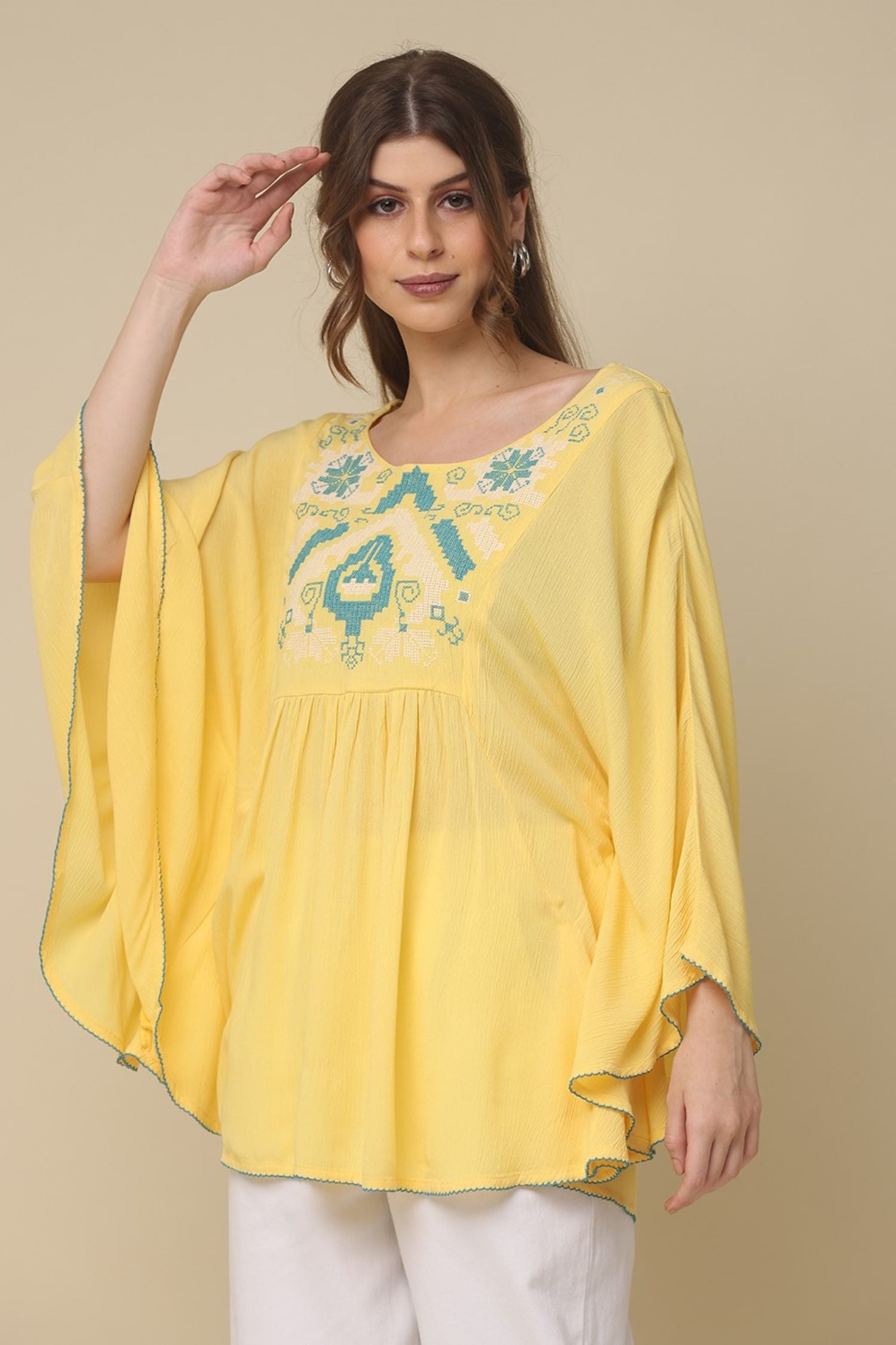 Freyaa Warm Breeze Relaxed Yellow Top