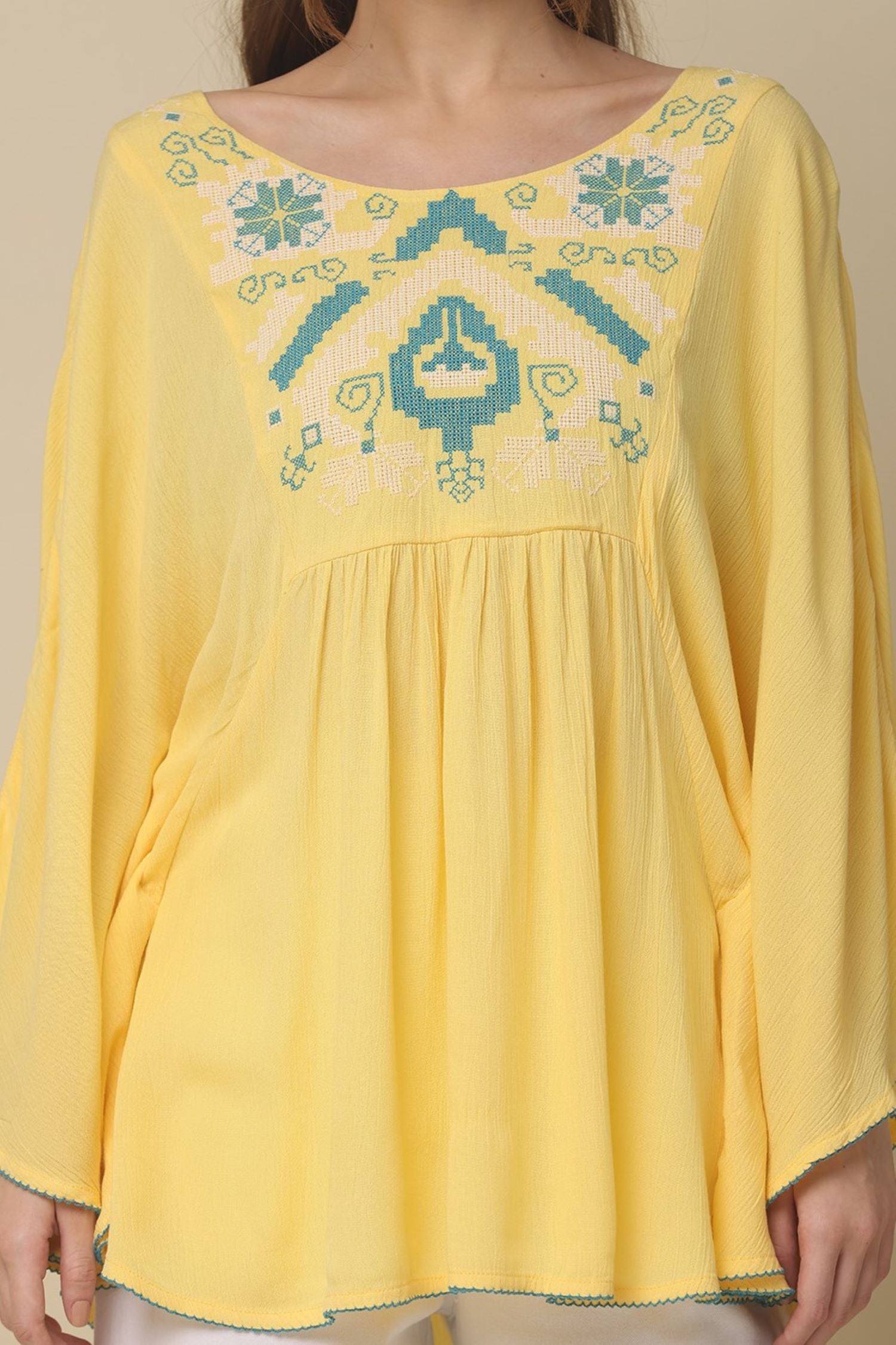 Freyaa Warm Breeze Relaxed Yellow Top