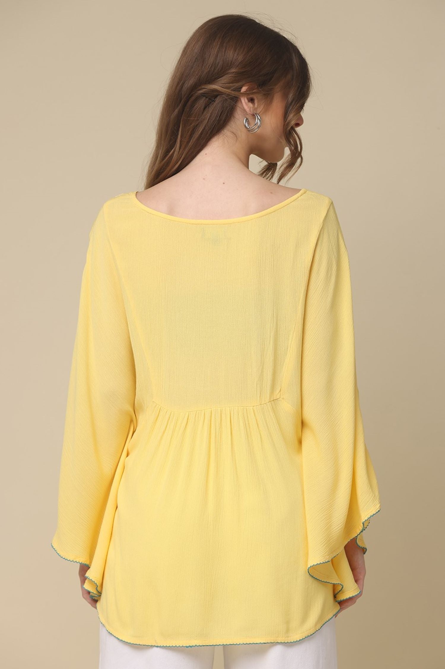 Freyaa Warm Breeze Relaxed Yellow Top