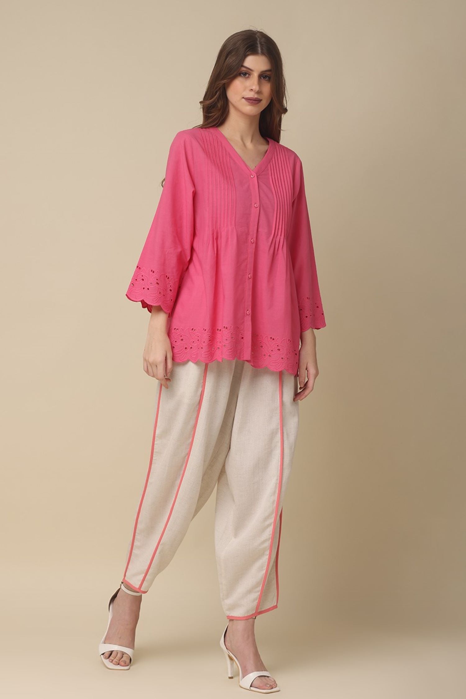 Pretty in Pink Cotton Top