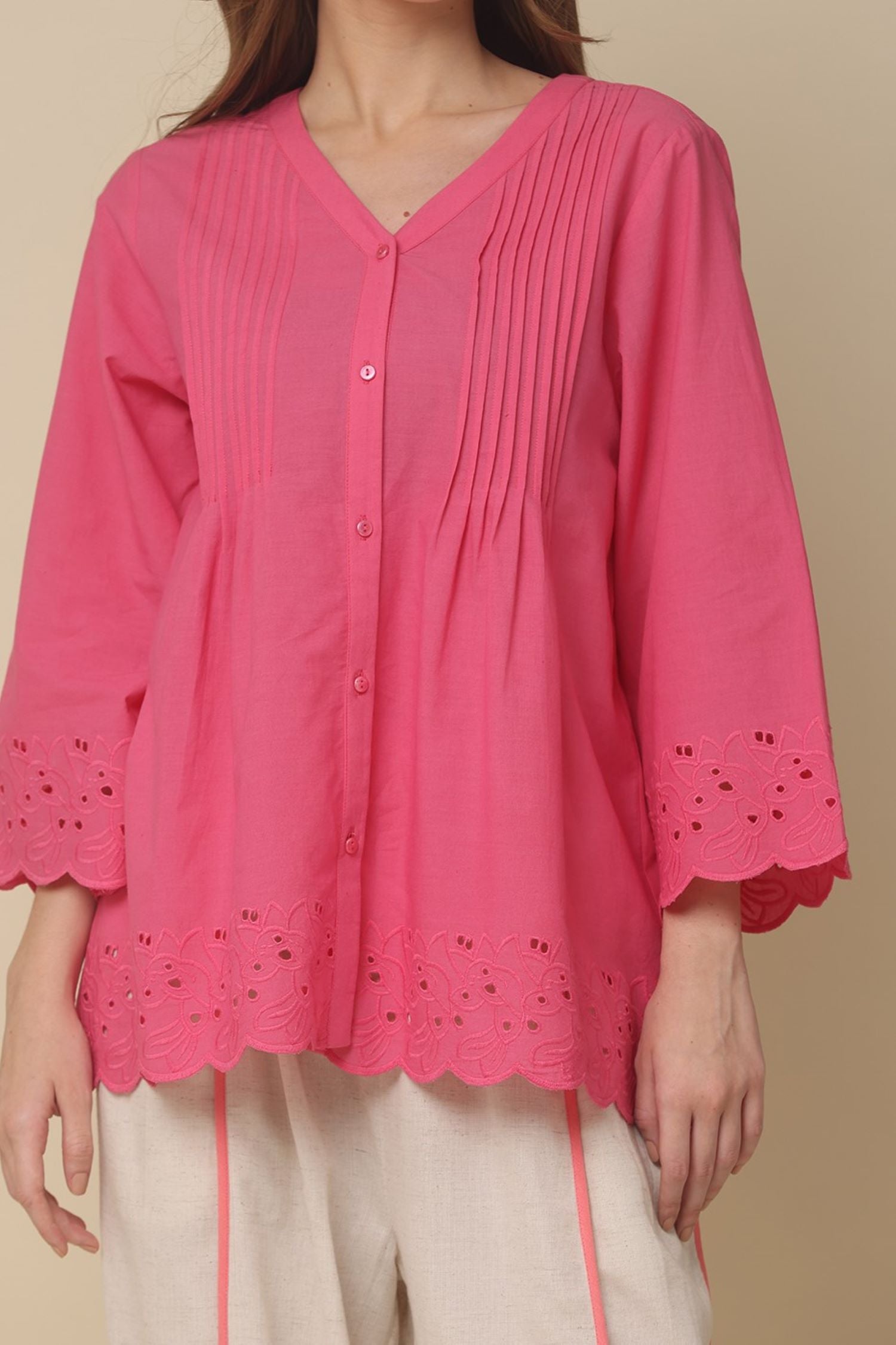Pretty in Pink Cotton Top