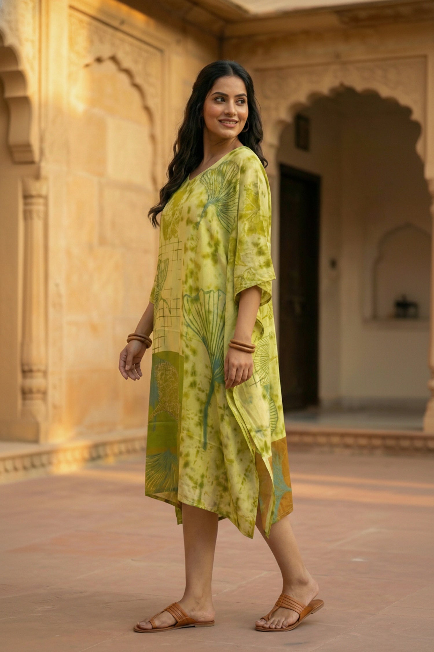 Liril Viscose Long Kaftan