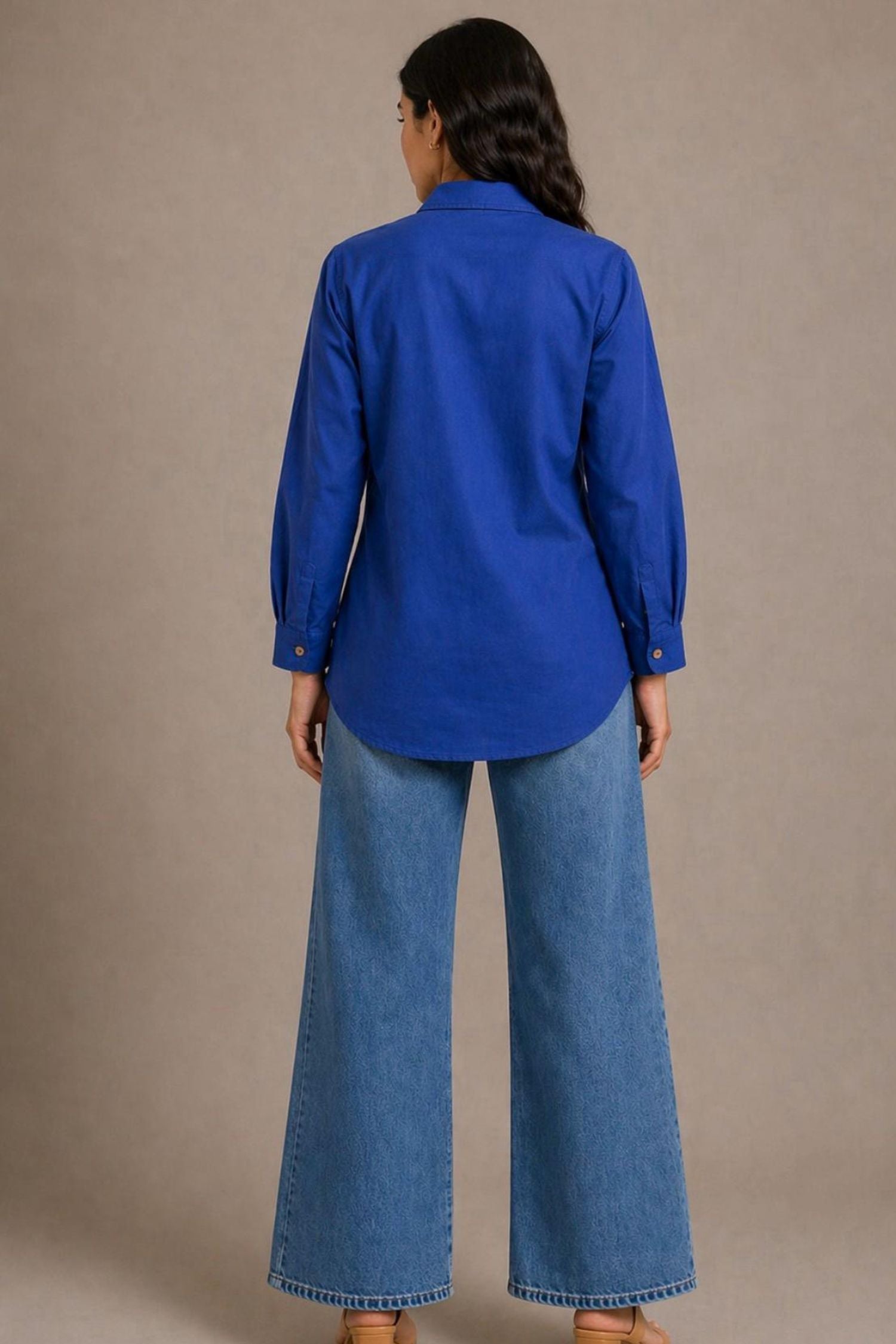 Women Relaxed Fit Cotton Shirt