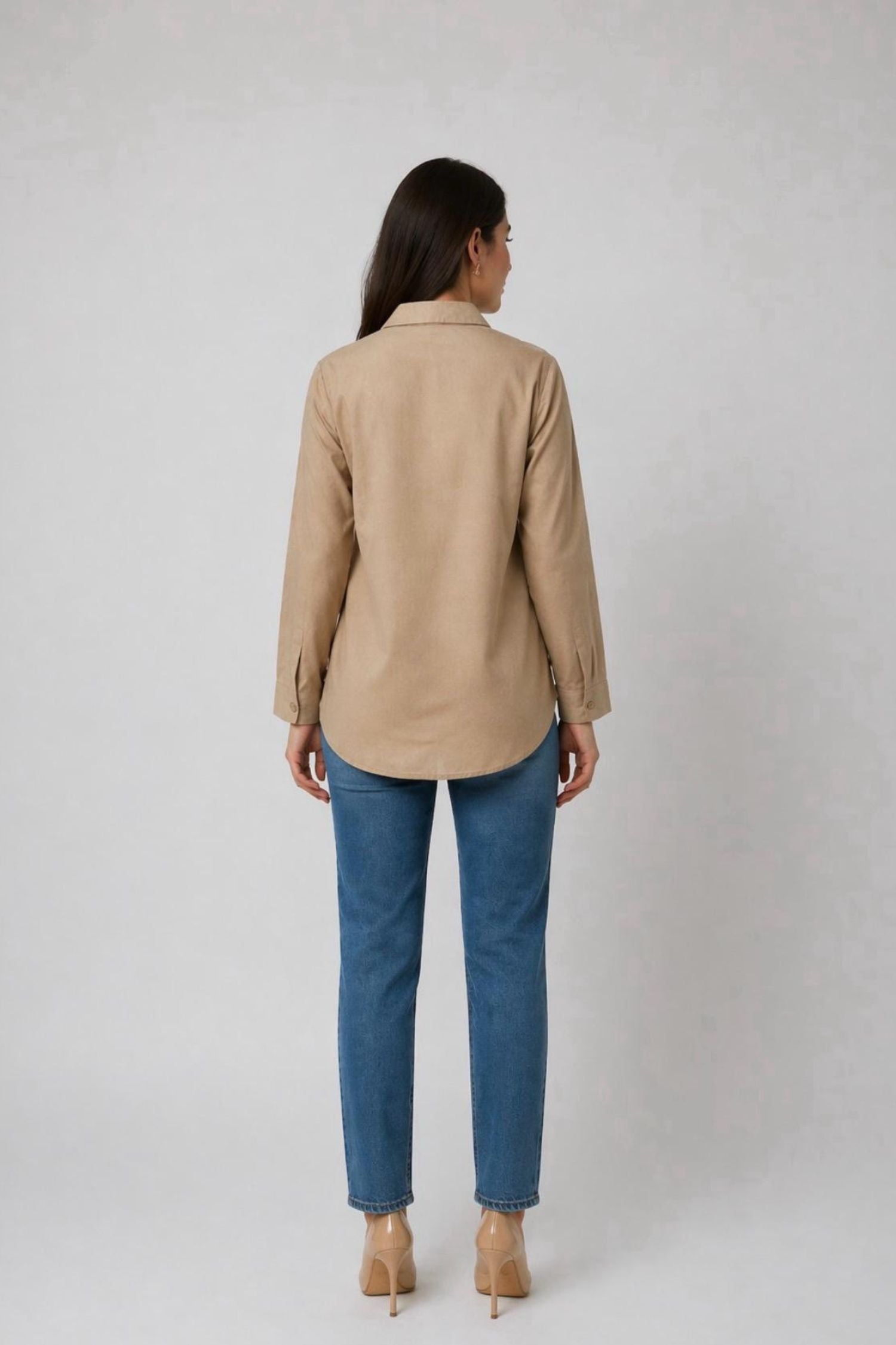 Women Relaxed Fit Cotton Shirt