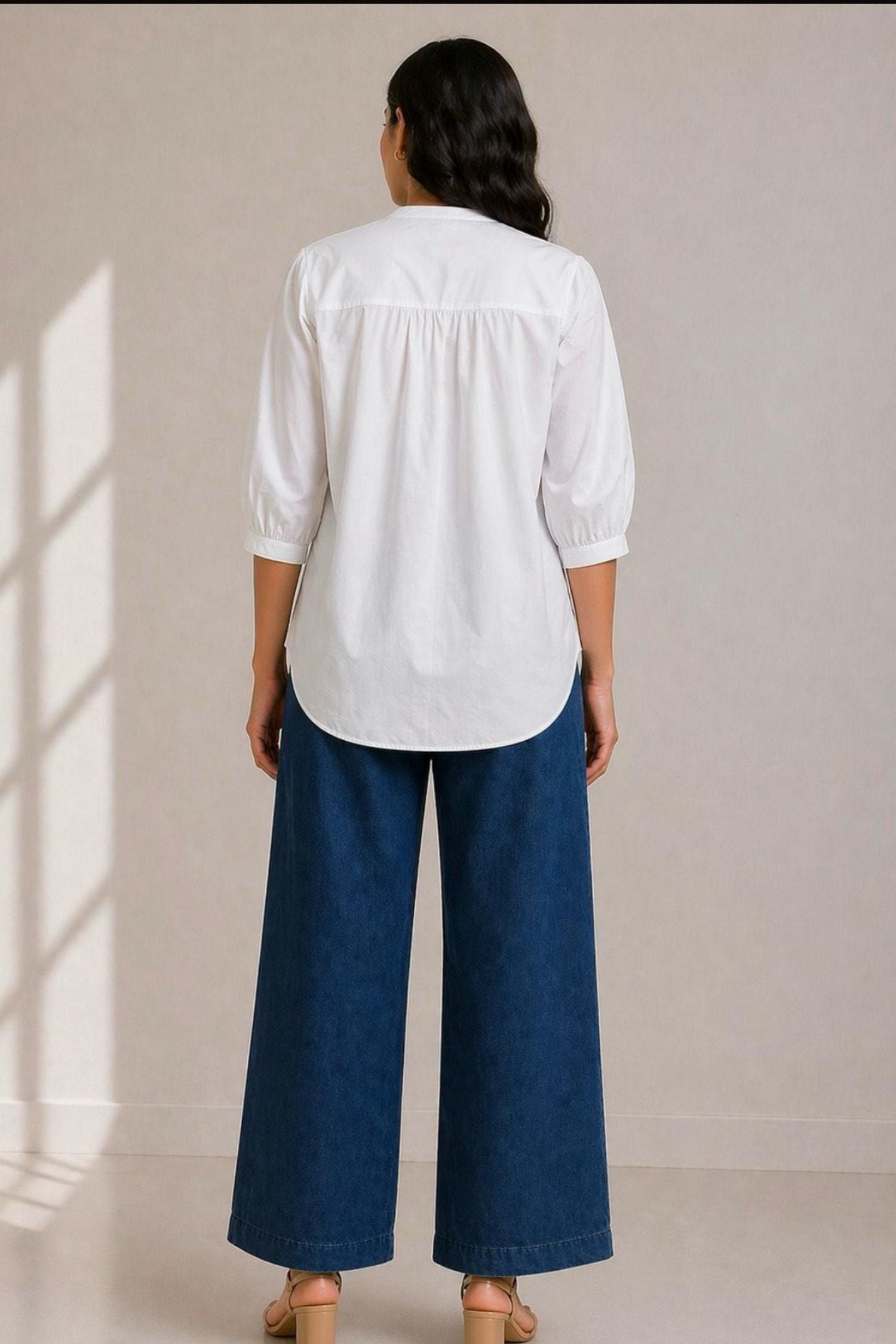 Relaxed Fit White Shirt
