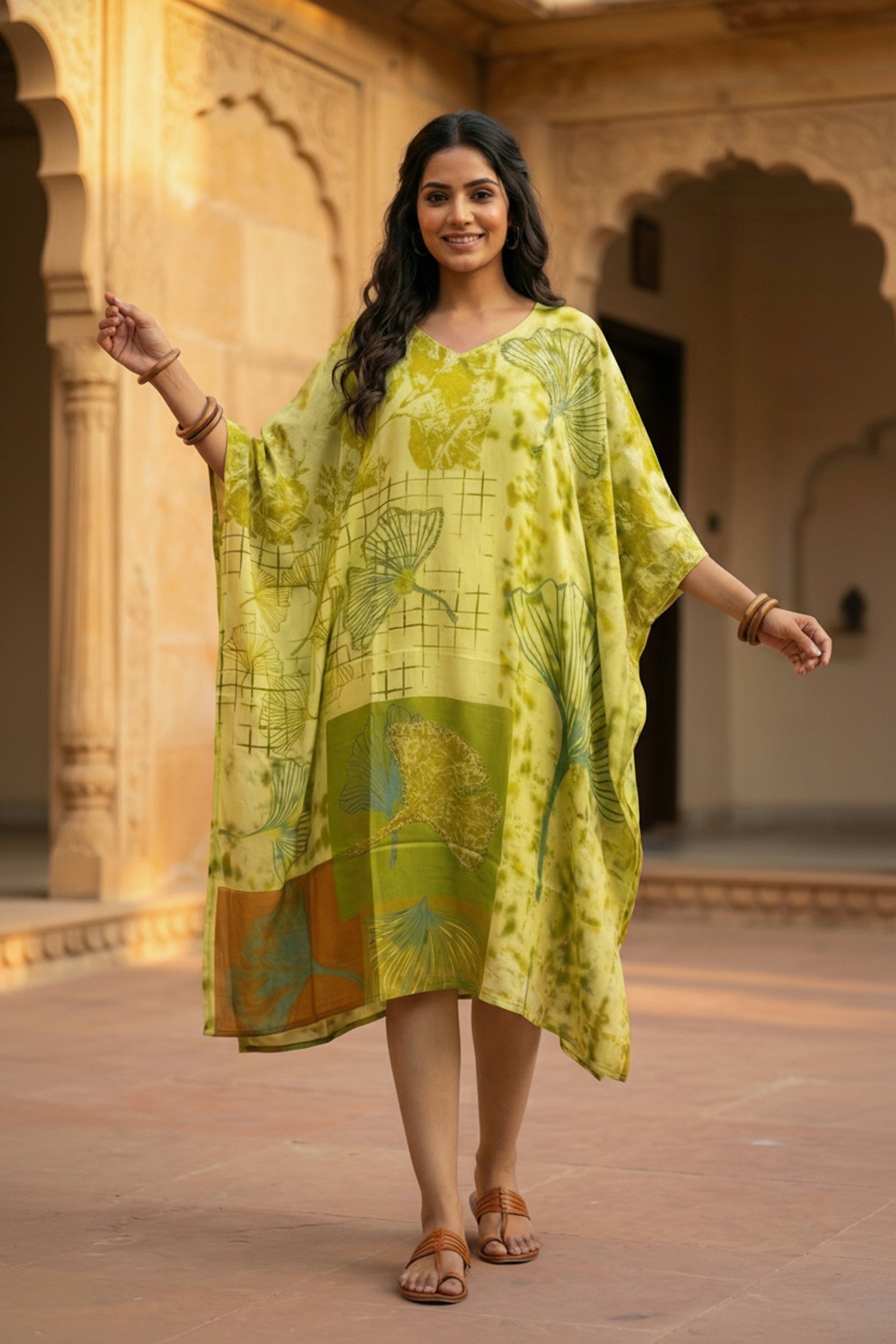 Liril Viscose Long Kaftan