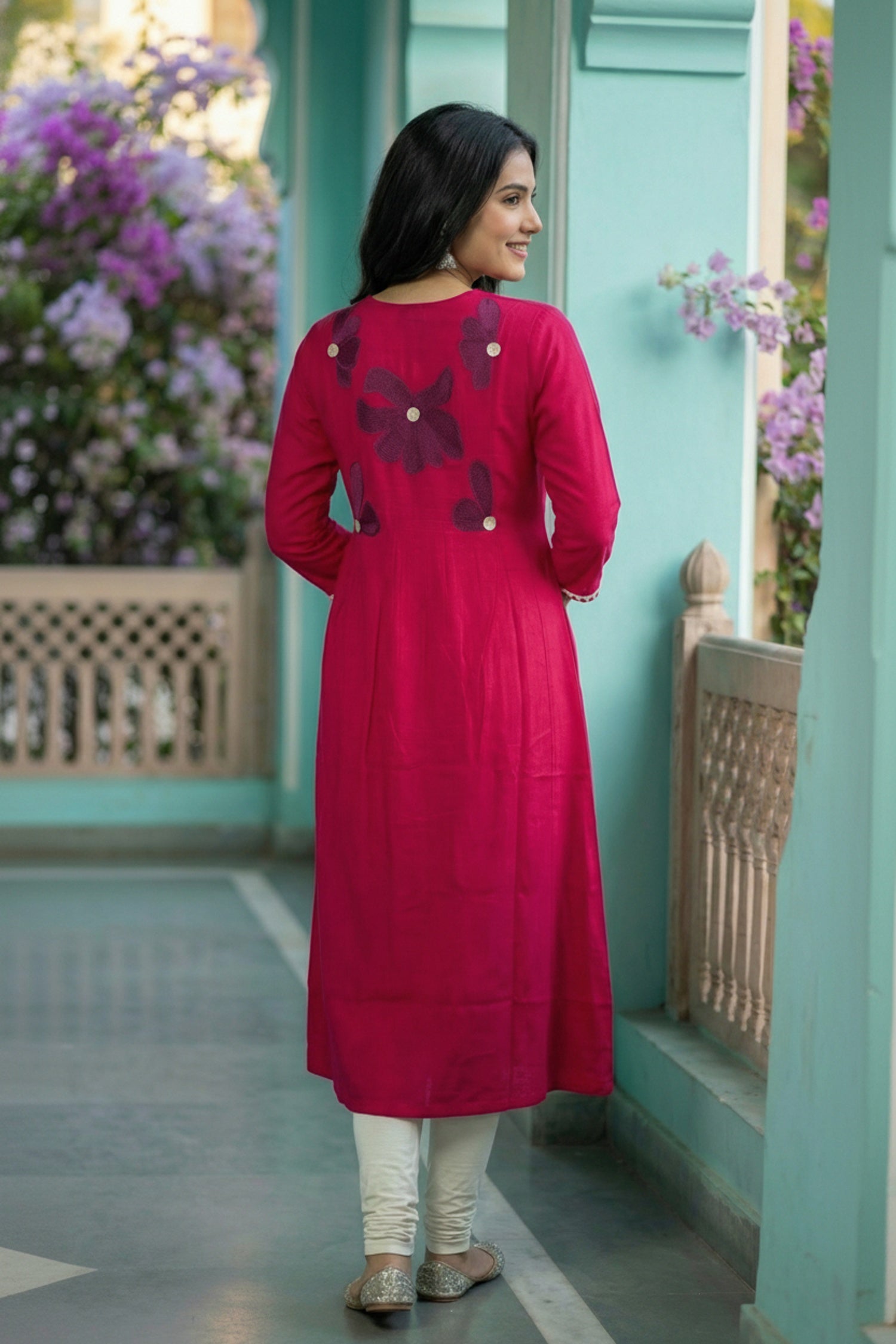 Pink Floral Cotton Co-ord Set