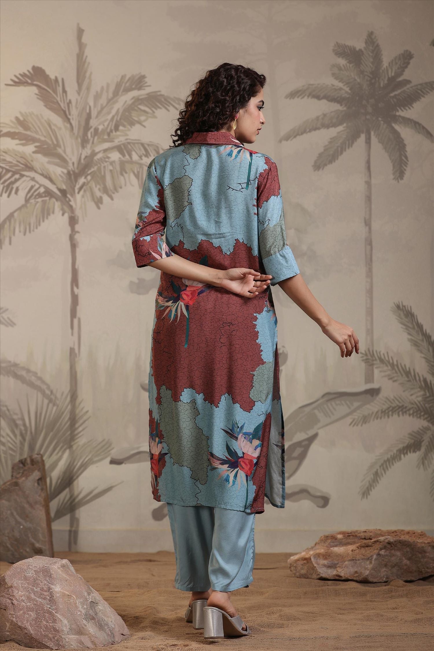 Floral Dream Printed Cotton Cord Set