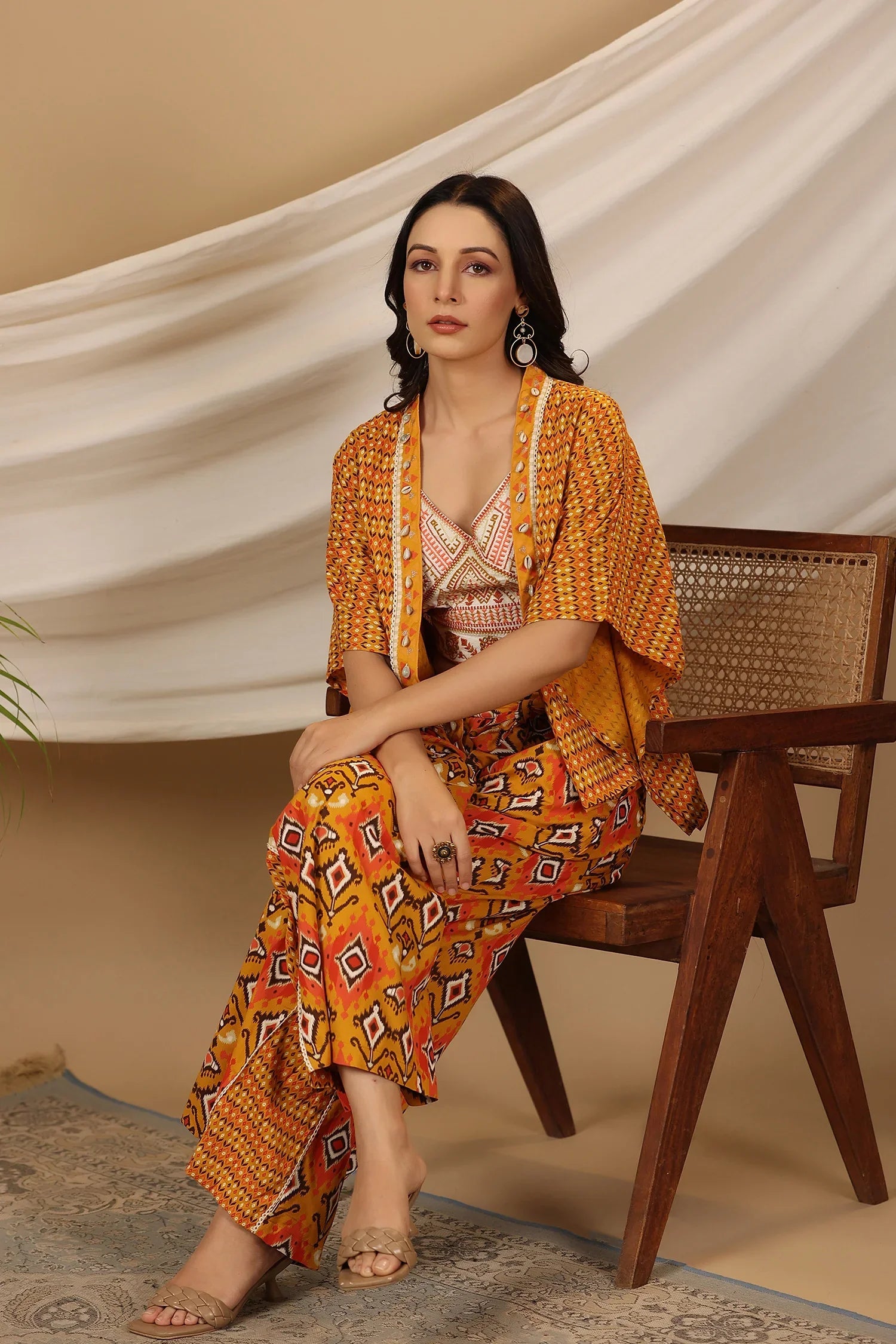 Co-Ord Set With Shrug1 - Freyaa