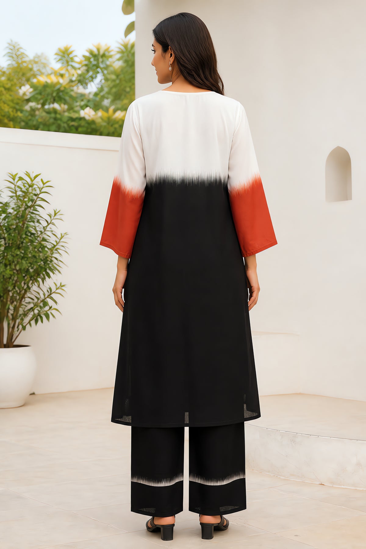 Shadow Petal Designer Black Kurta Co-Ord Set
