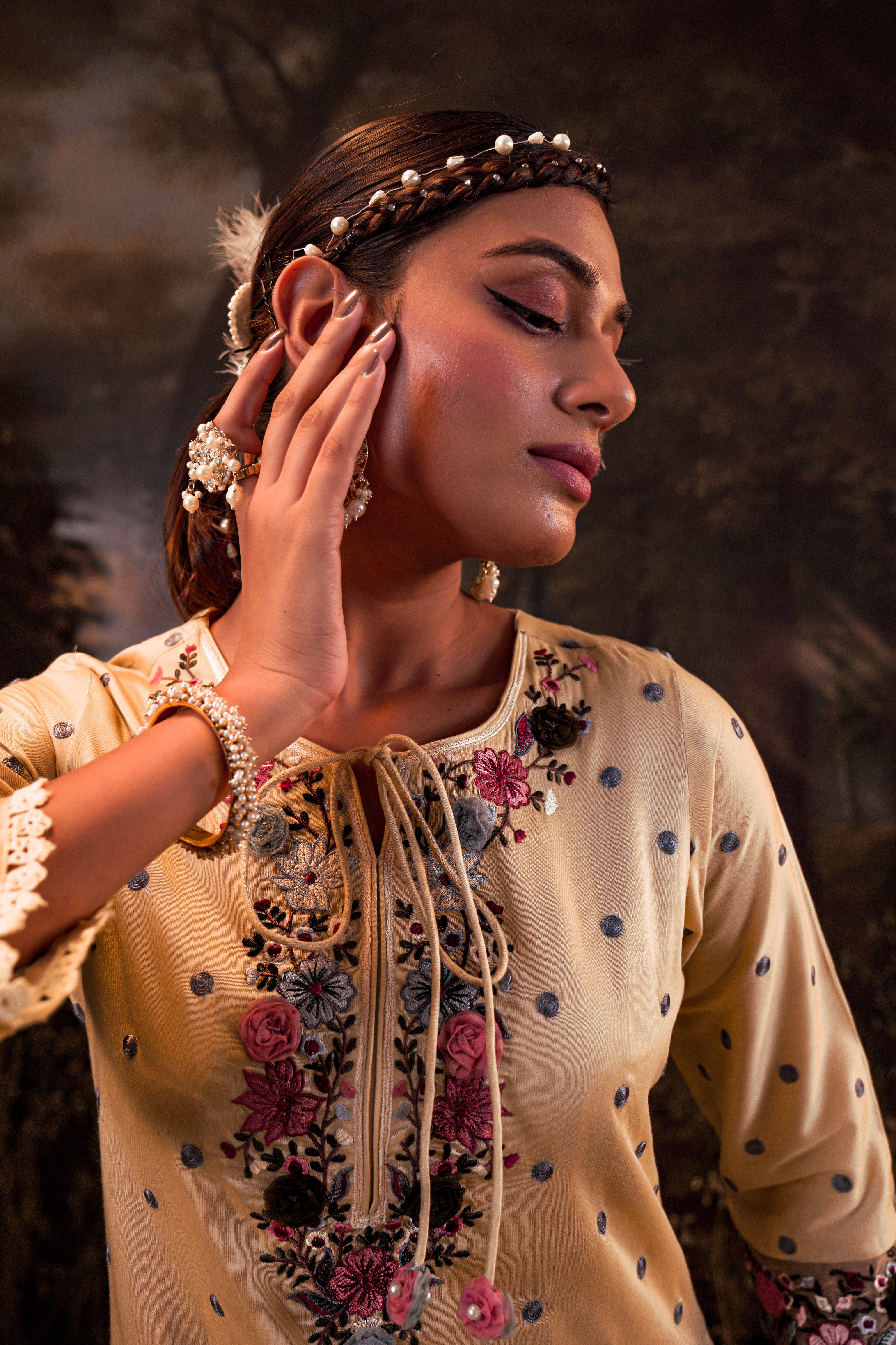 Beautiful Embroidered Sharara set
