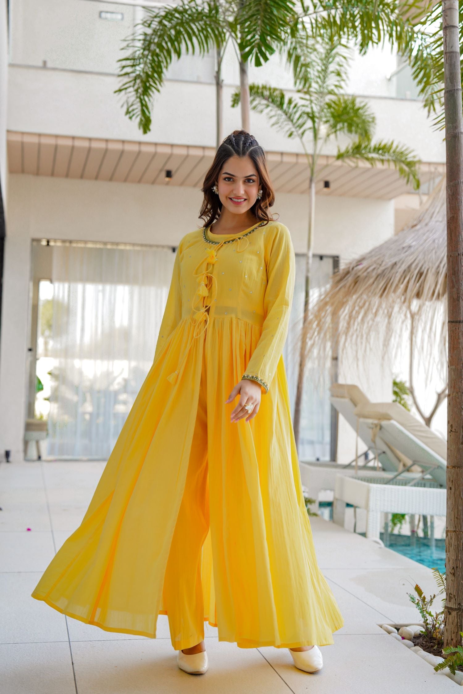 Freyaa Sunny Yellow Cord Set for a Bright Style