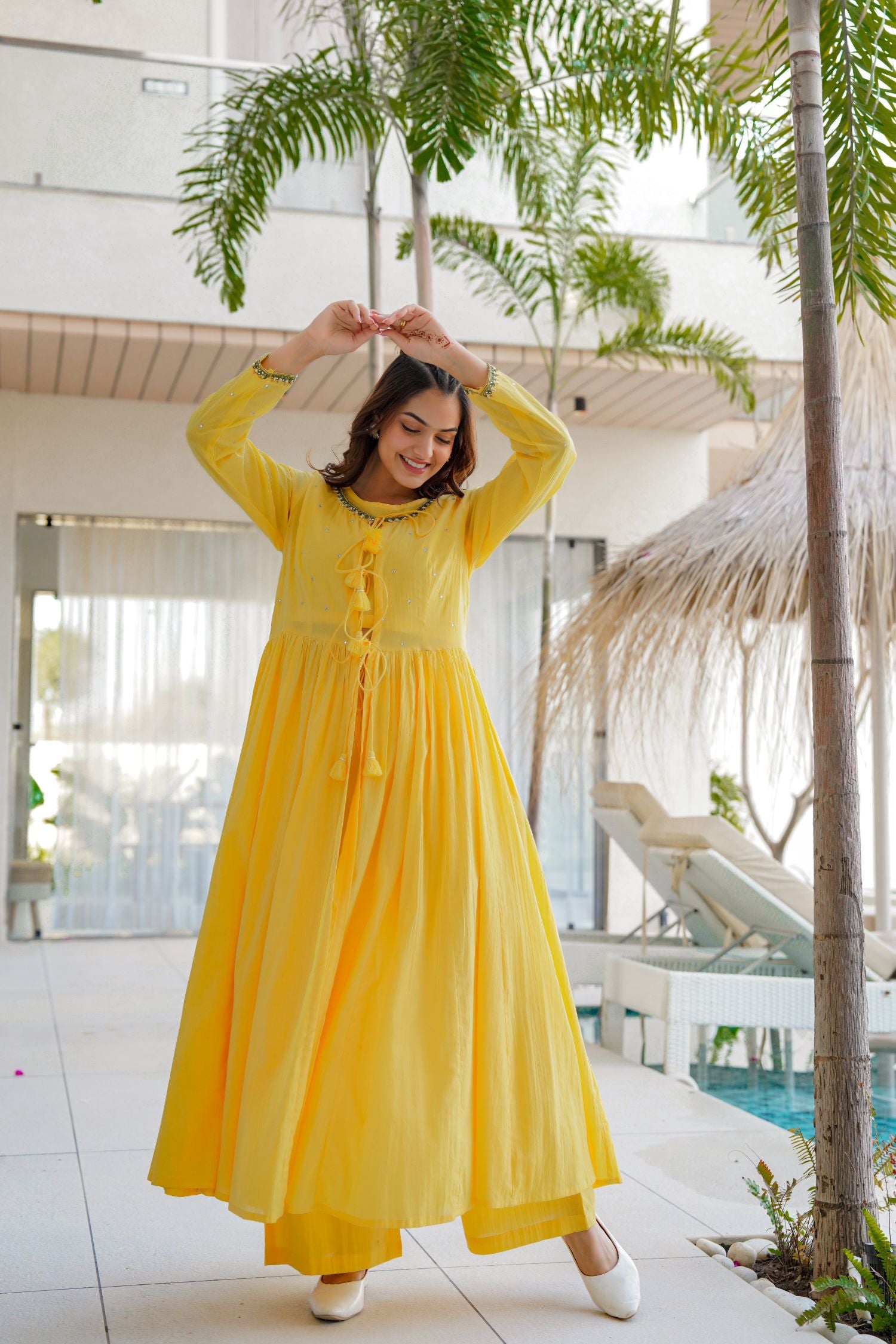Freyaa Sunny Yellow Cord Set for a Bright Style