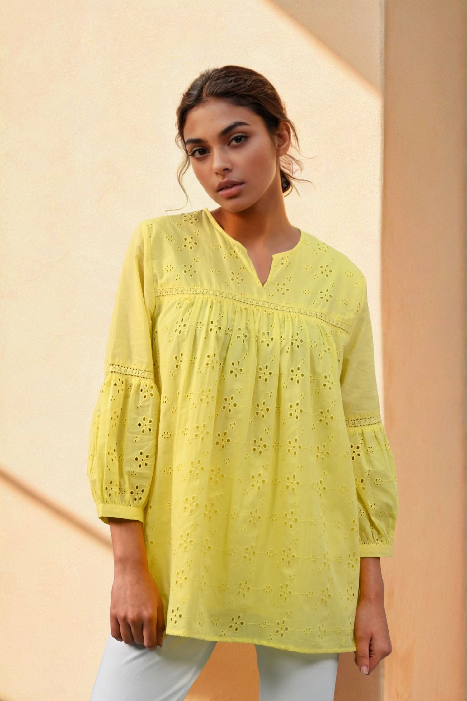 Sunny Radiance Yellow Top for Warm Weather Style