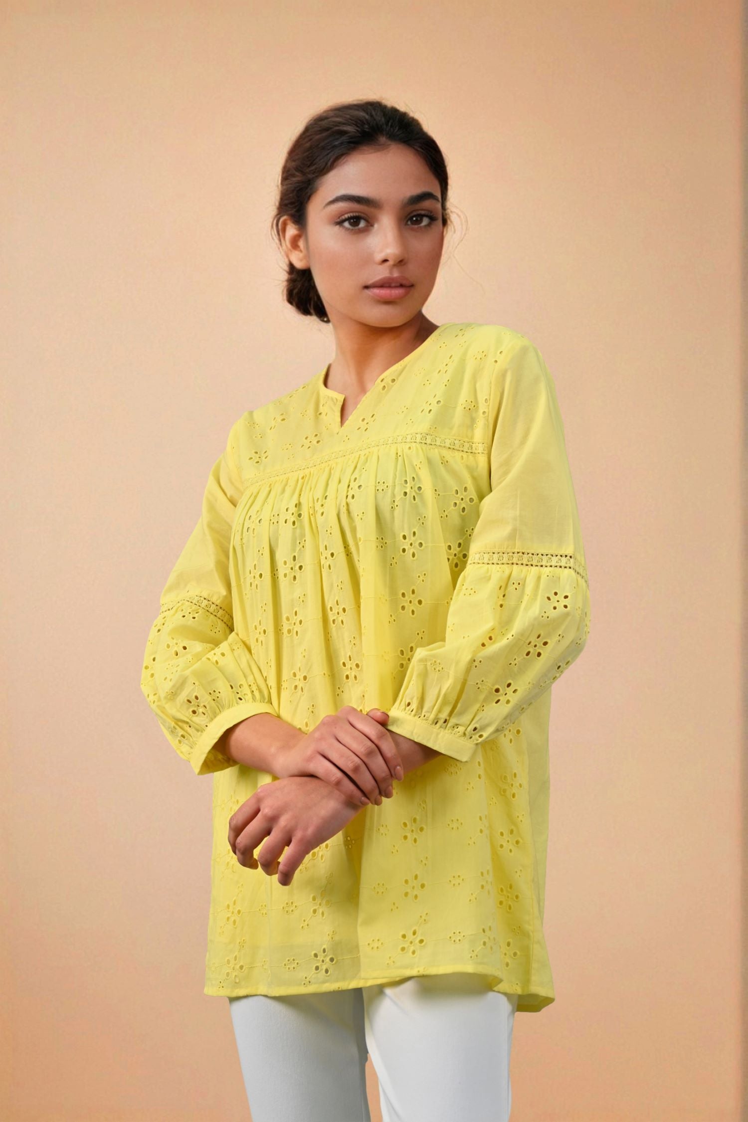 Sunny Radiance Yellow Top for Warm Weather Style