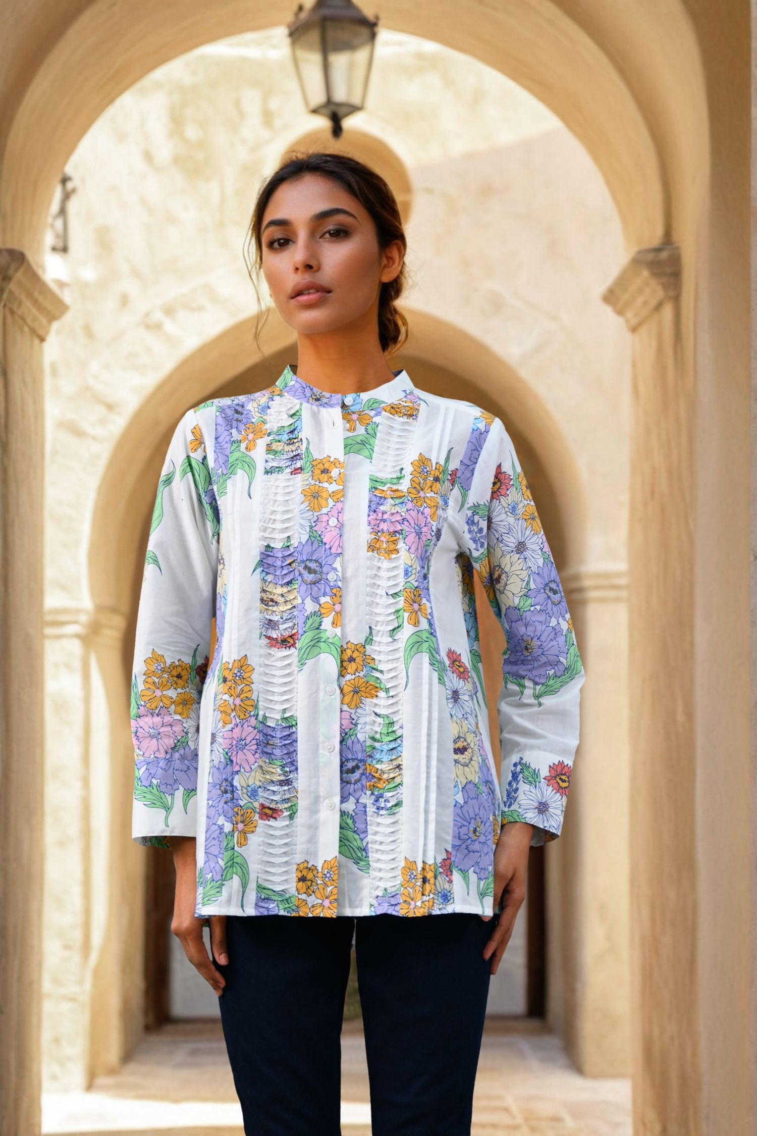 Freyaa White Garden Bloom Top
