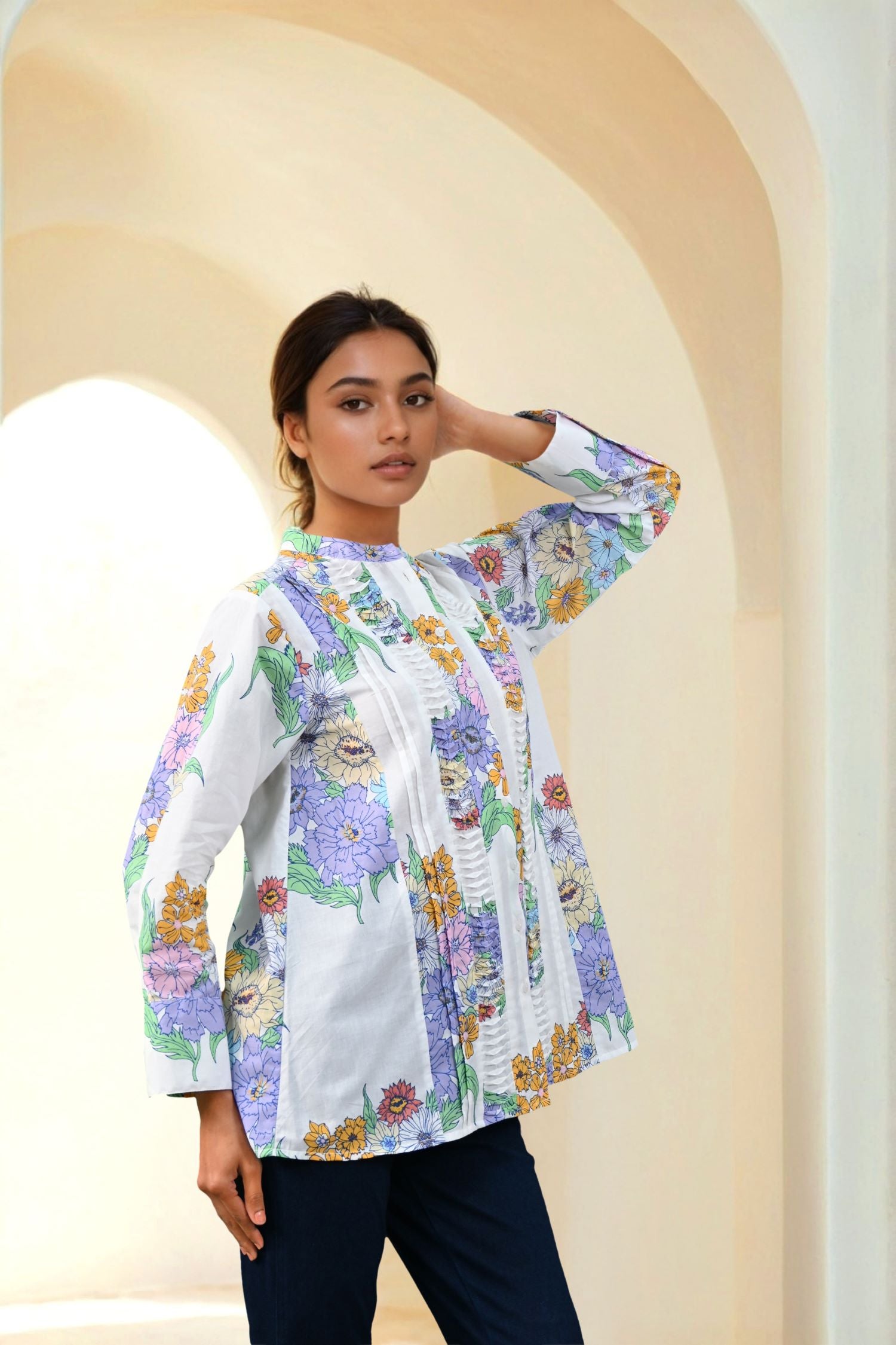 Freyaa White Garden Bloom Top