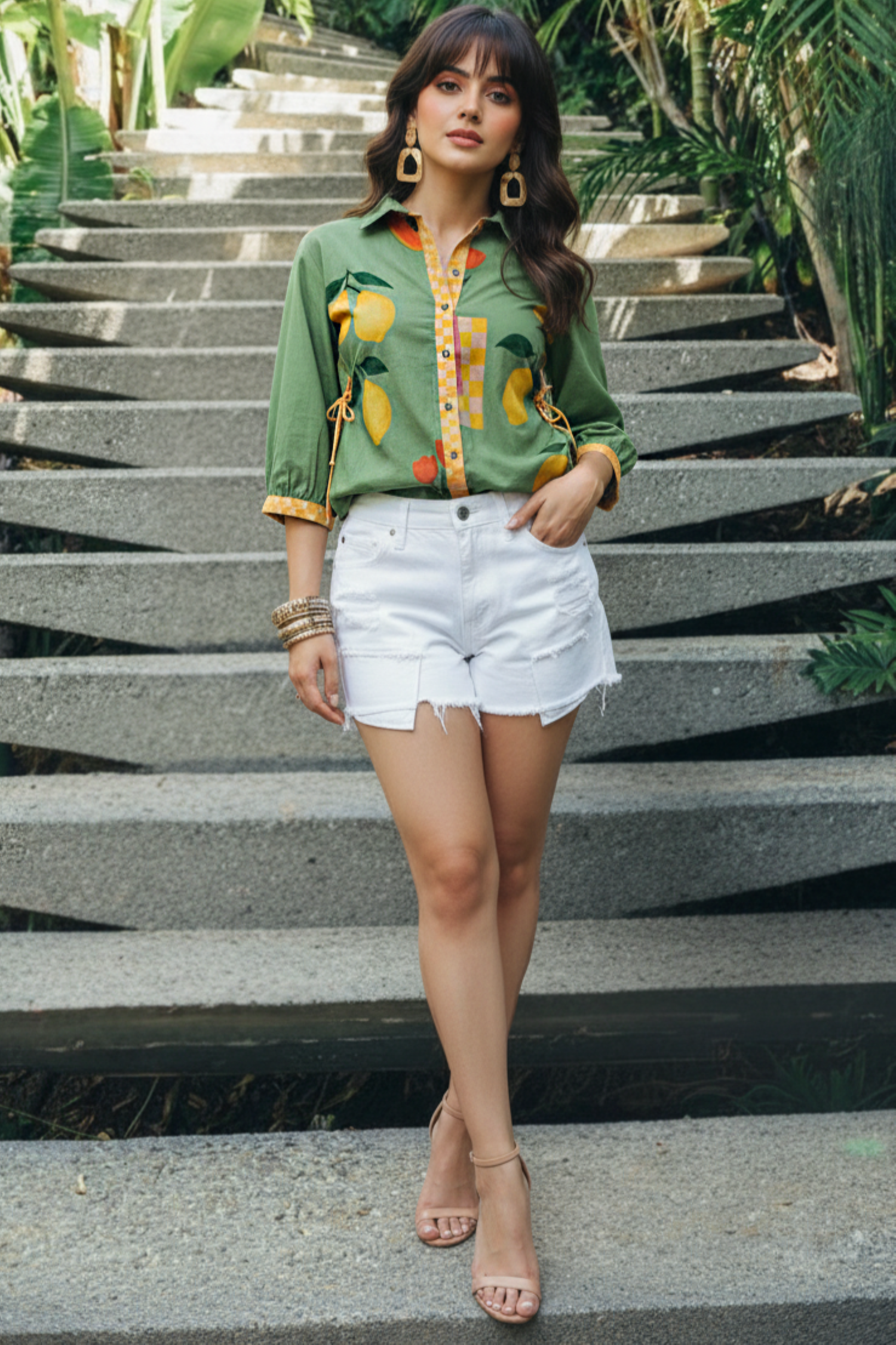 Plaid Shirt in Fruity Prints: Regular Fit