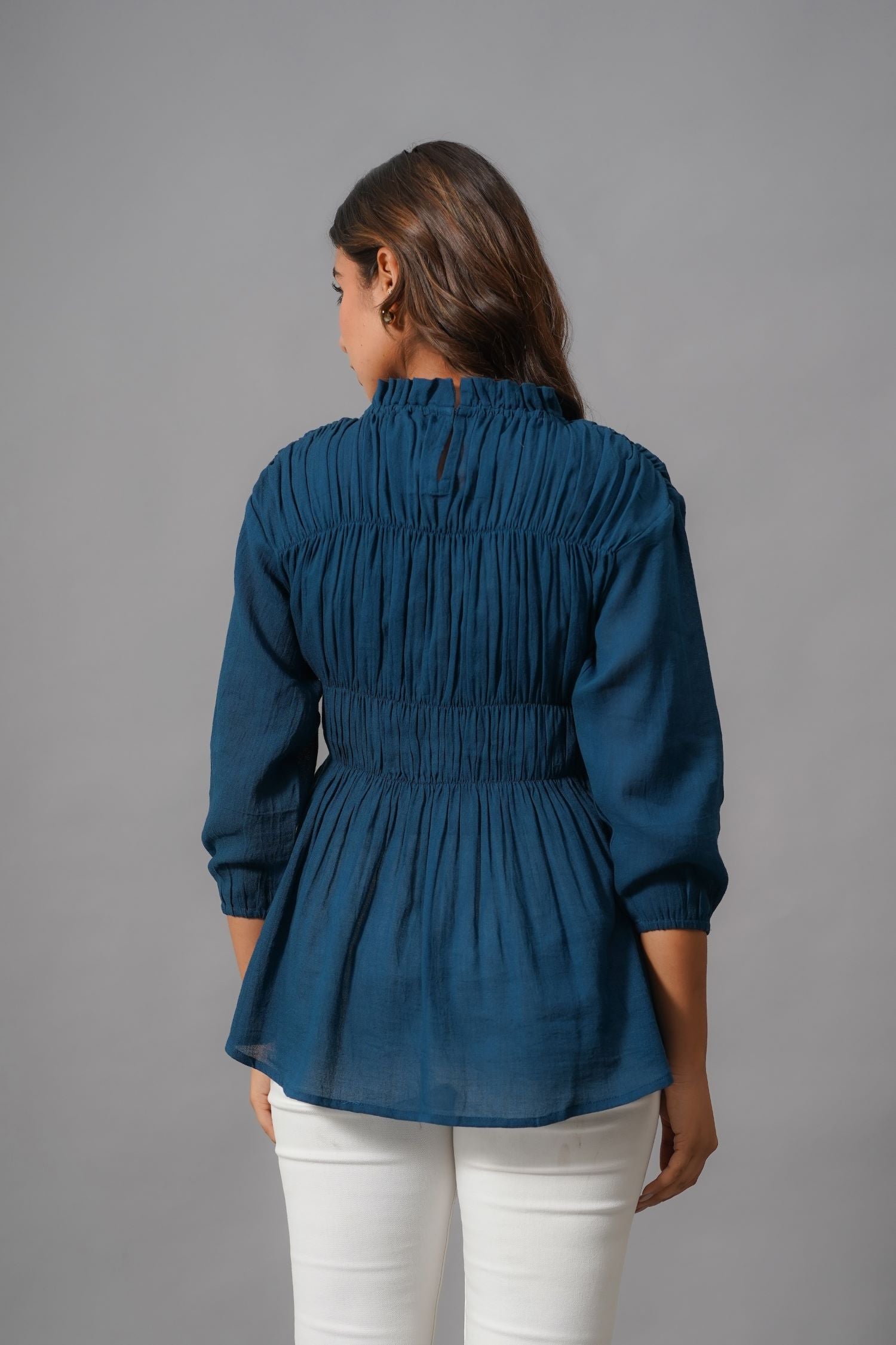 Blue Charm Cotton Top