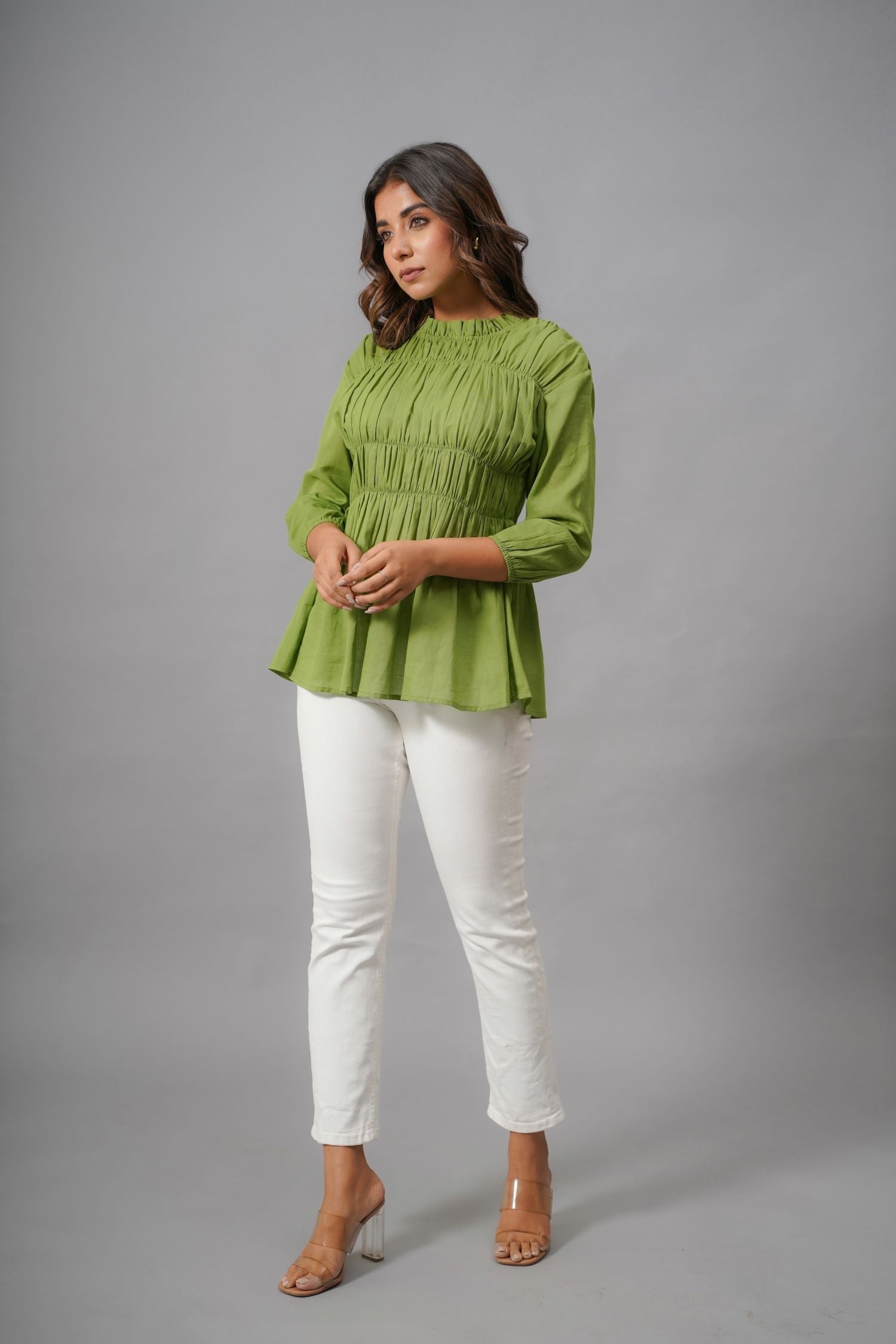 Fresh Green Comfort Cotton Top