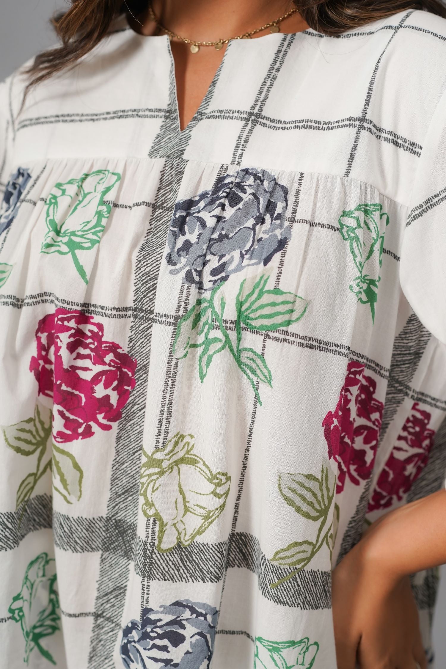 Classic Prints Off-White Top