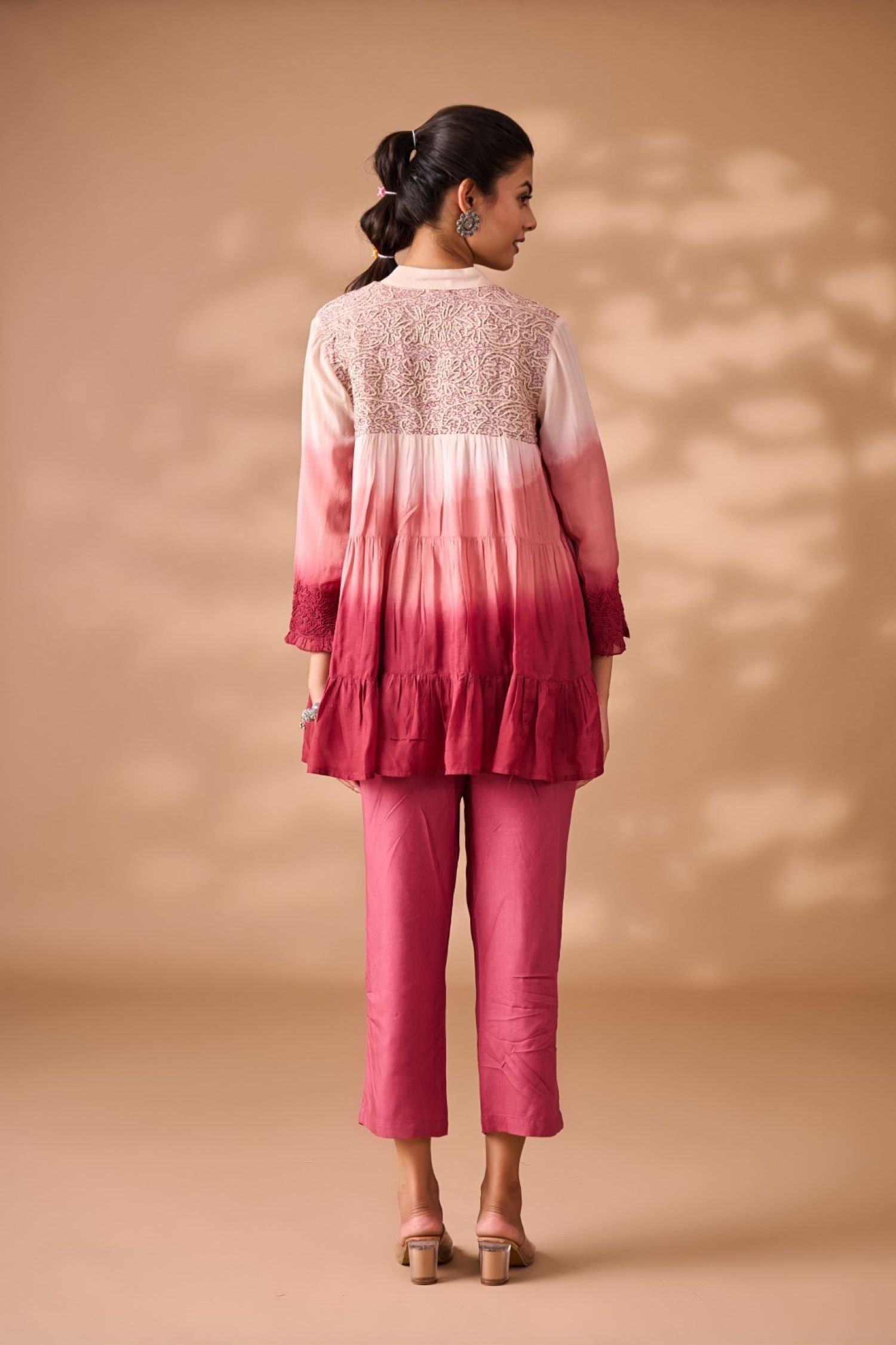 Trendy Red Tie-Dye Top for Casual Chic