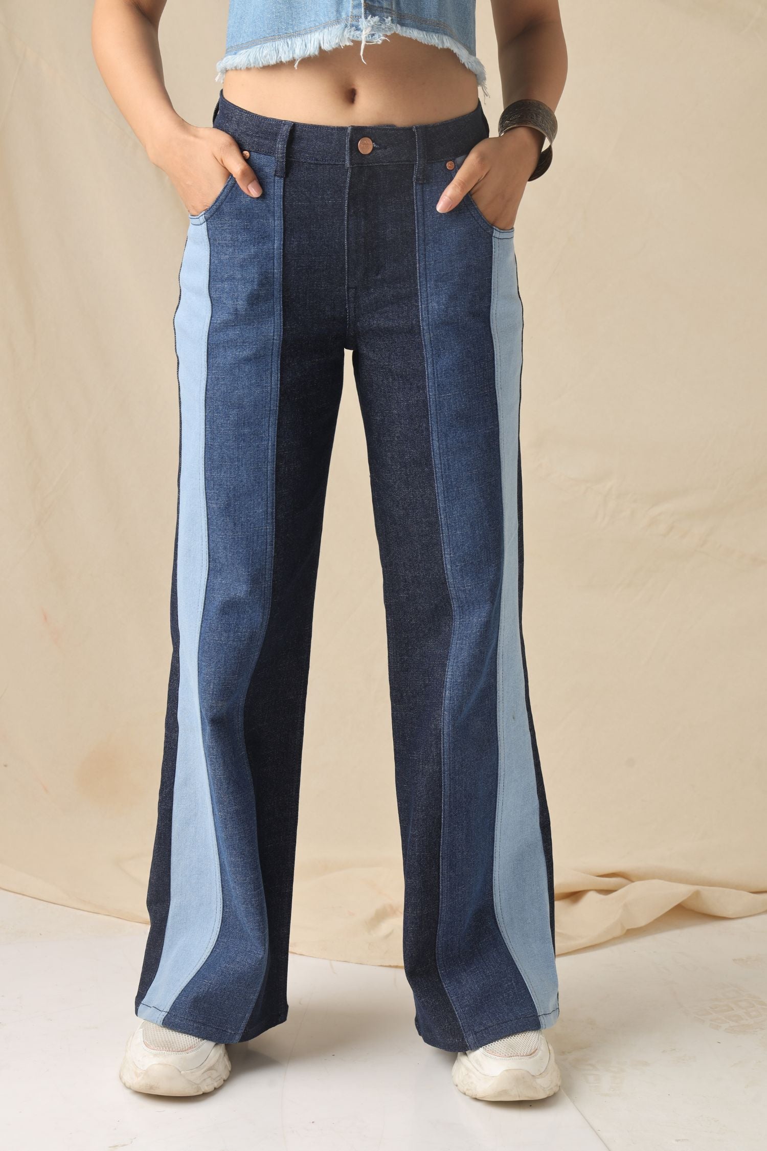 Relaxed Fit Wide Leg Denim