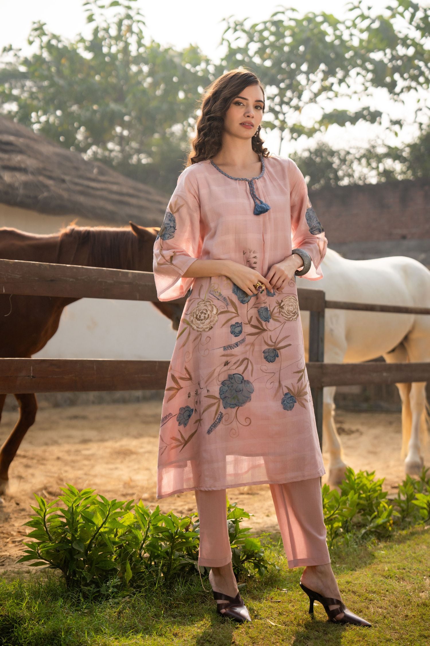 Pink Blossom Print Co-ord Set
