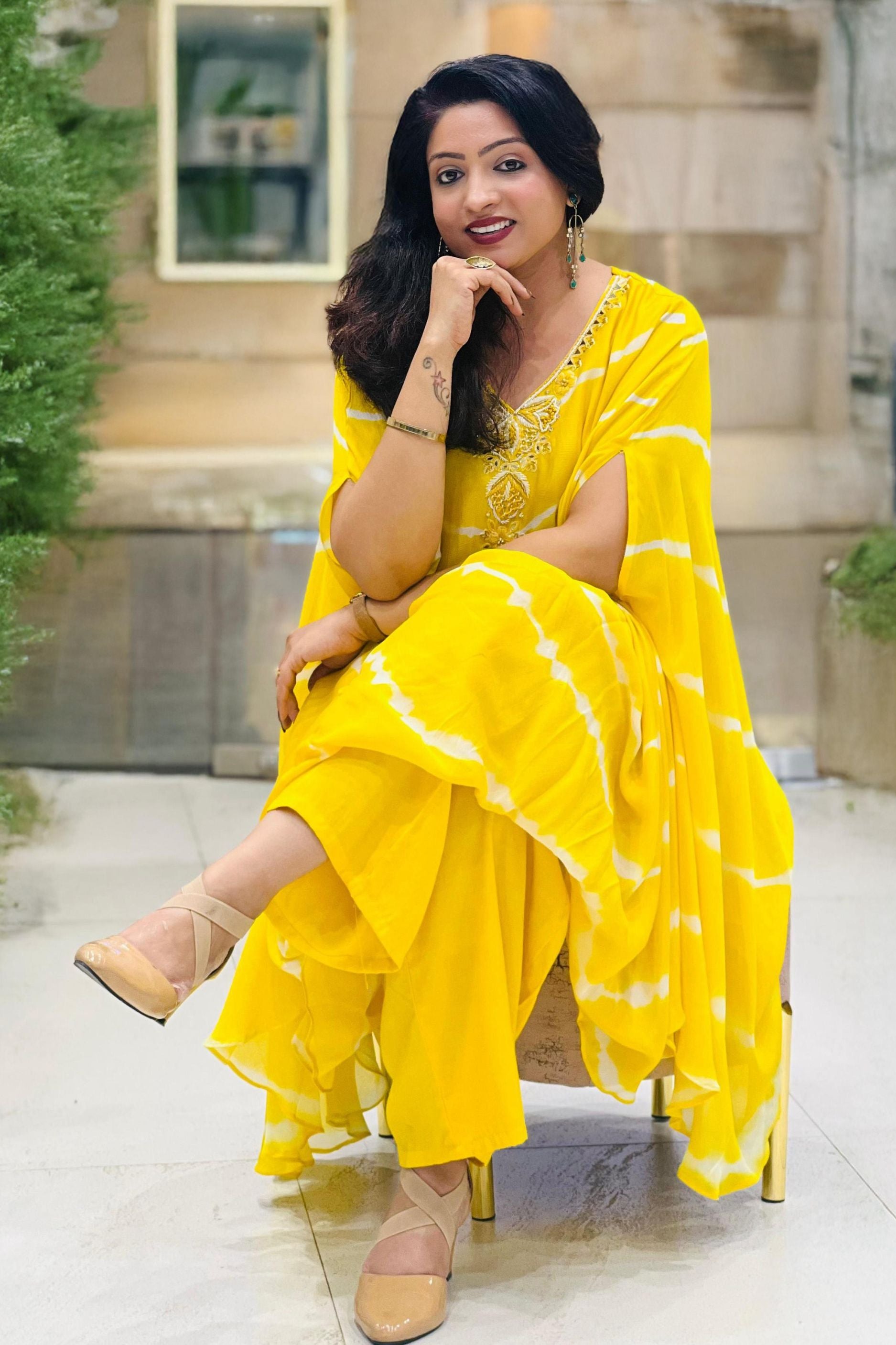 Yellow Allure Cord Set