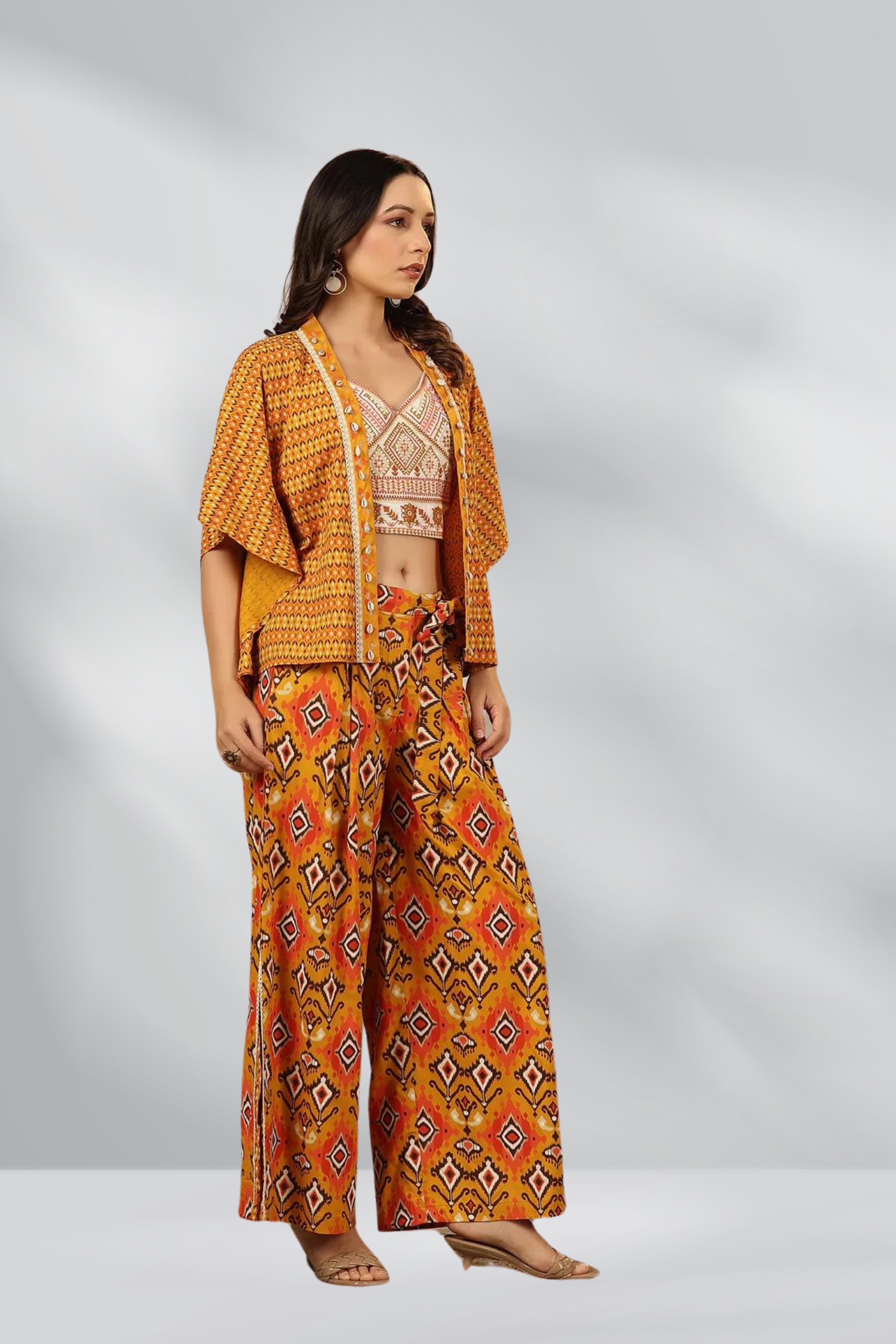 Co-Ord Set With Shrug - Freyaa