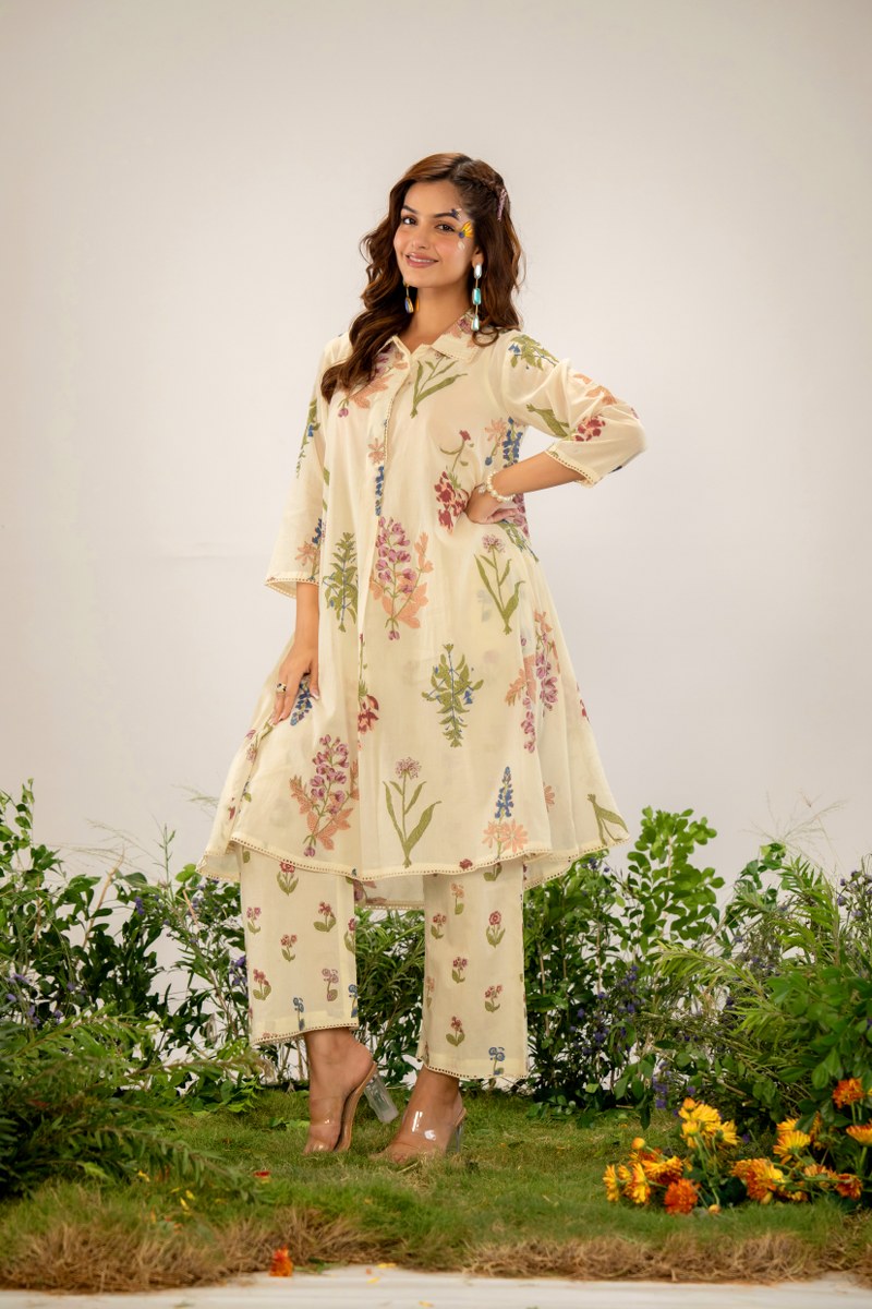 Yellow Printed Co-ord Set