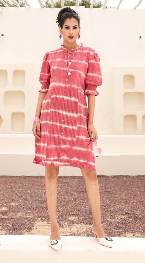 Freyaa Tie-Dye Pink Bliss Dress