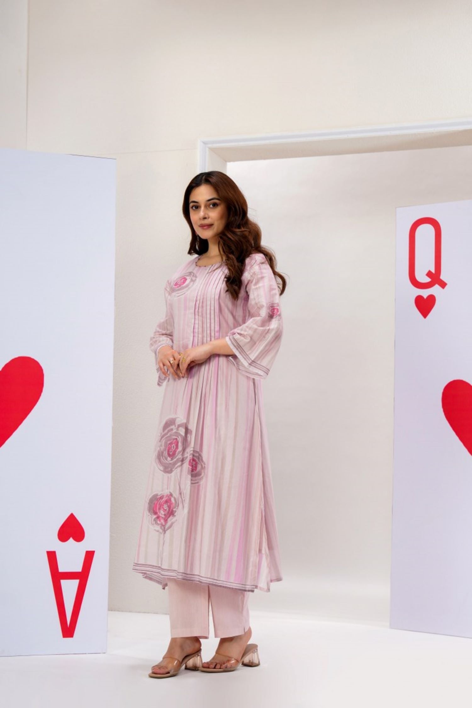 Pink Cotton Co-ord Set