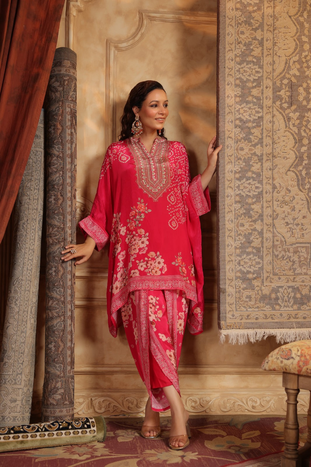 Rani Royale Embroidered High-Low Dhoti Cord Set