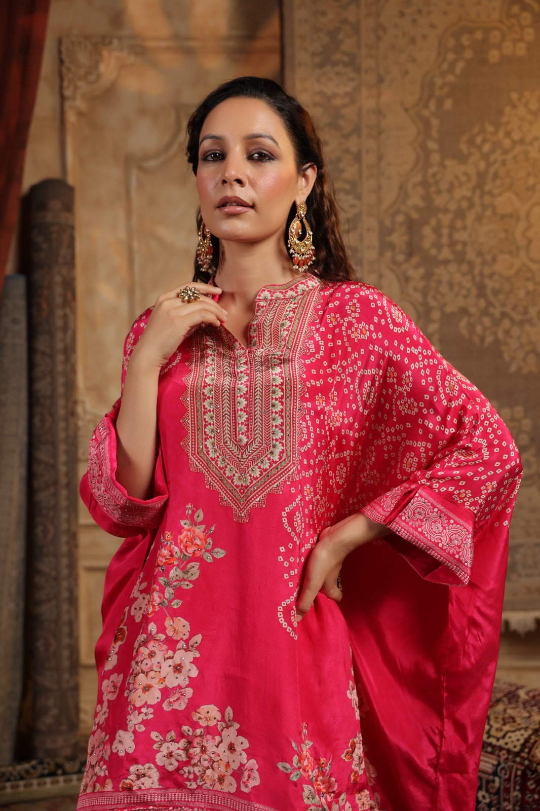 Rani Royale Embroidered High-Low Dhoti Cord Set