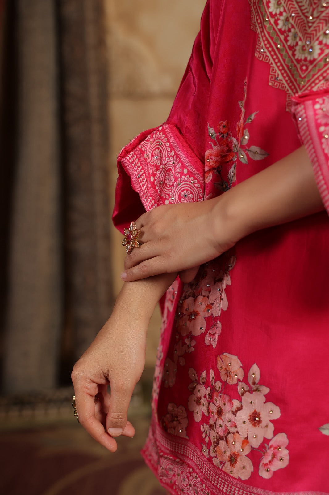 Rani Royale Embroidered High-Low Dhoti Cord Set