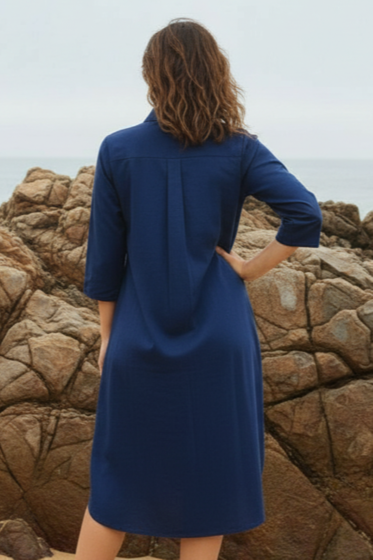 Relaxed Fit Kathakali Print Shirt Dress