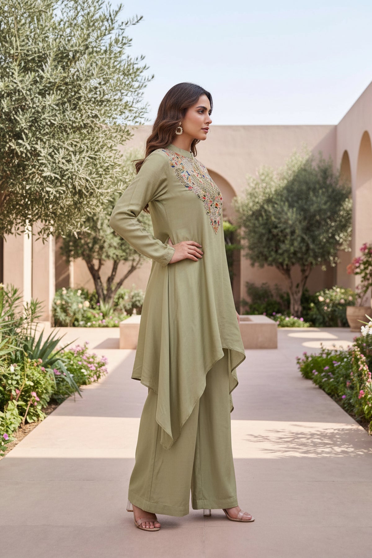 Sage Green Asymmetric Coord Set