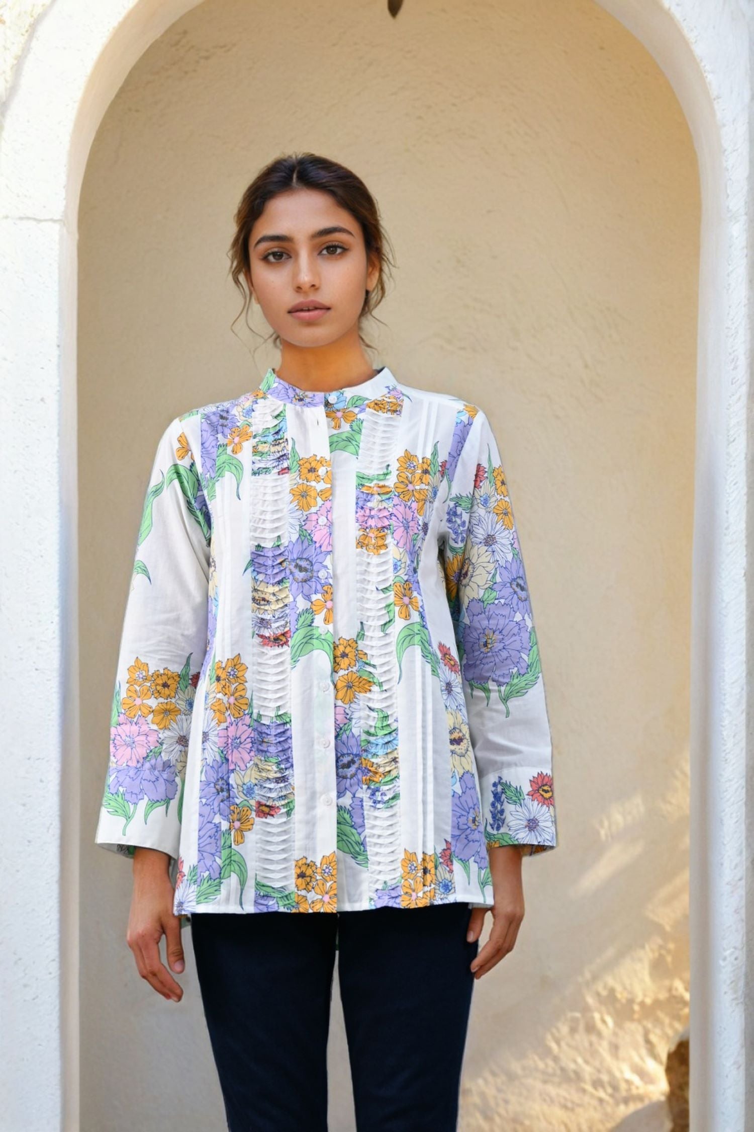 Freyaa White Garden Bloom Top