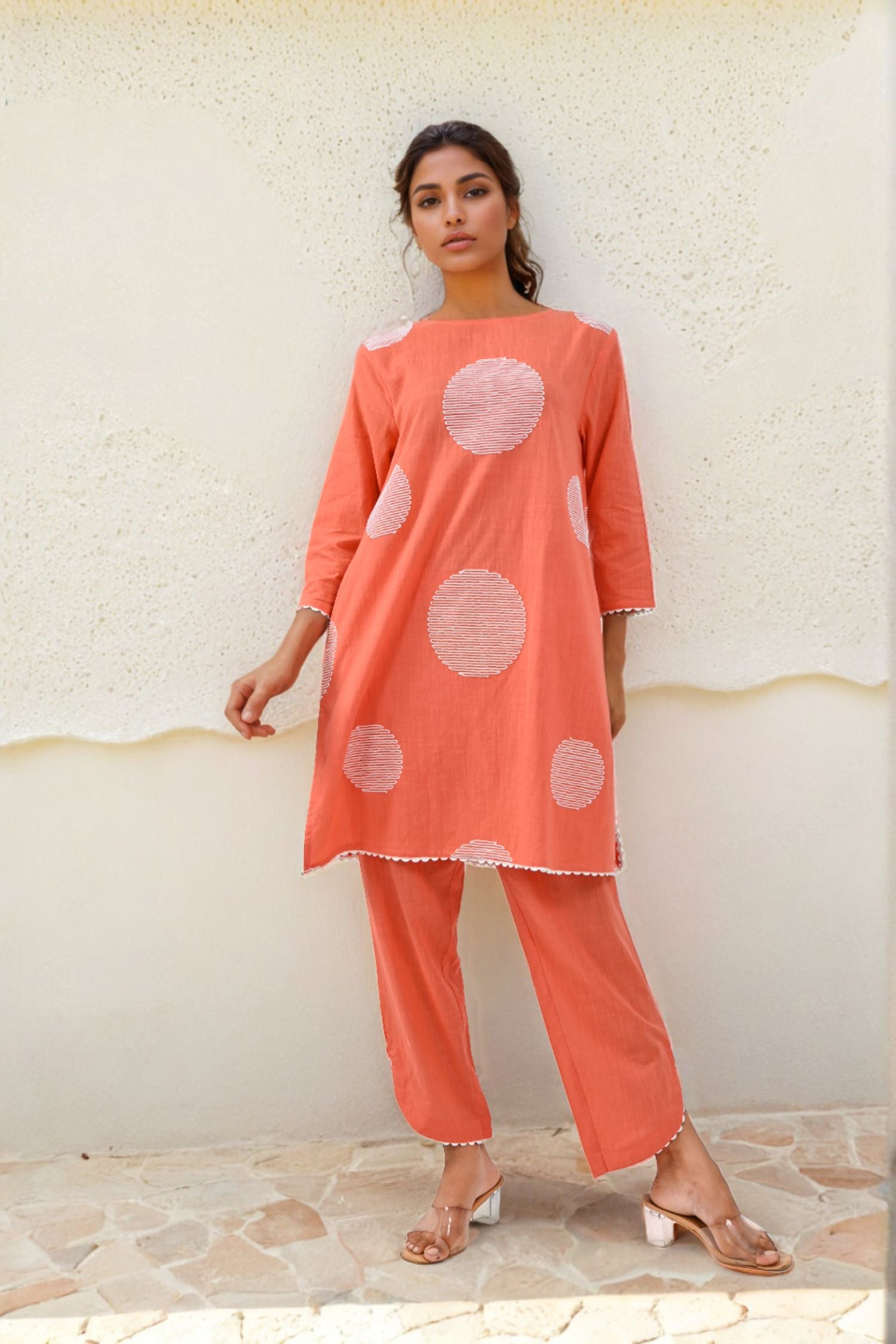 Freyaa Orange Elegance Cord Set