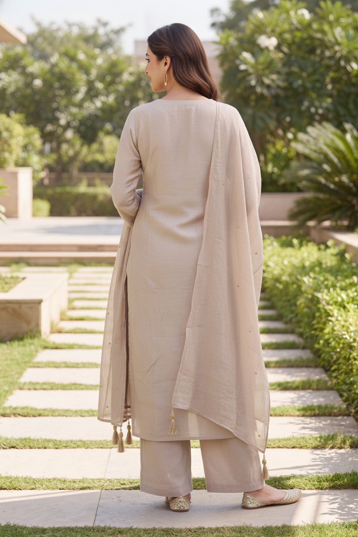 Yellow Embroidered Kurta Suit Set