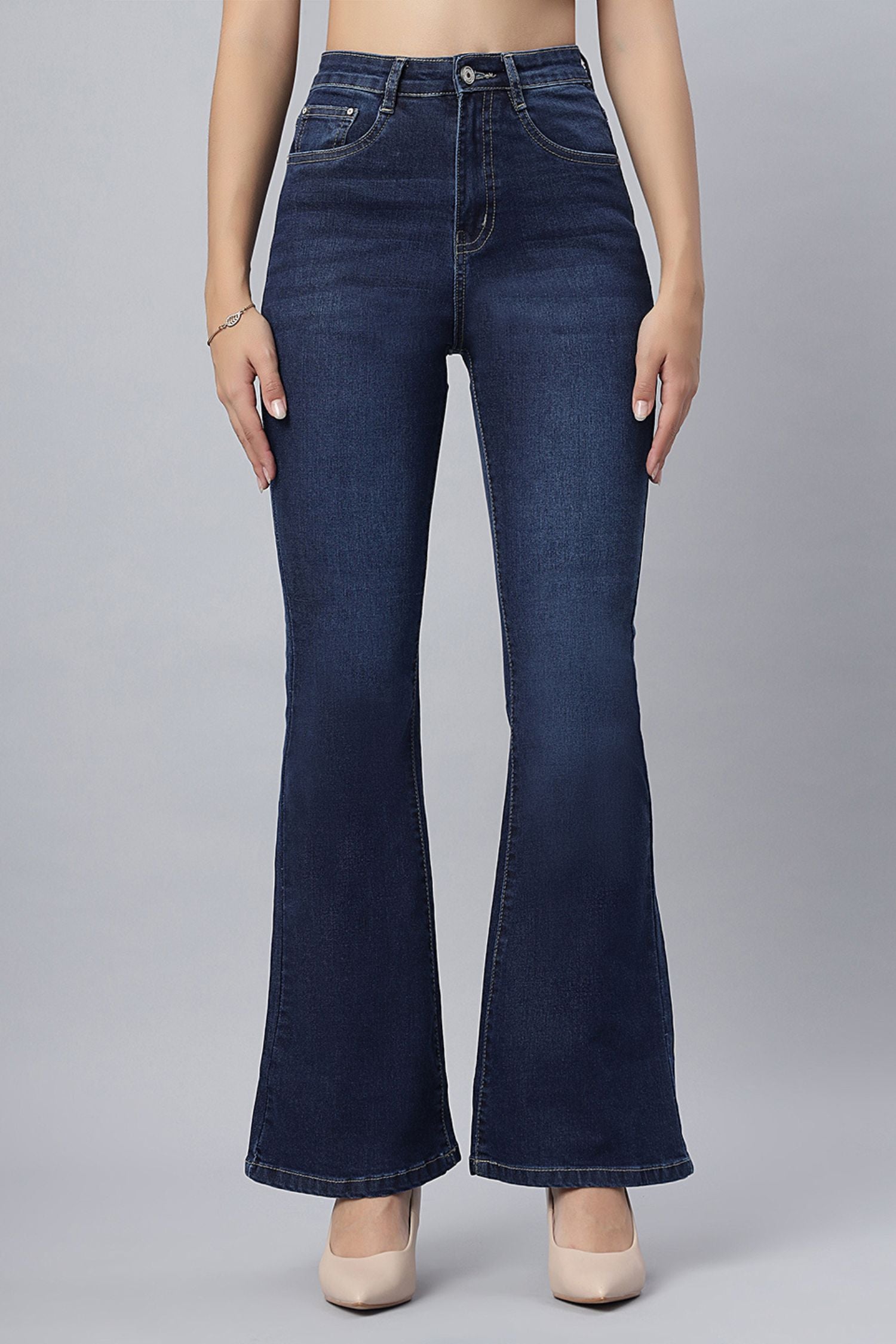 Denim Blue Bootcut Jeans