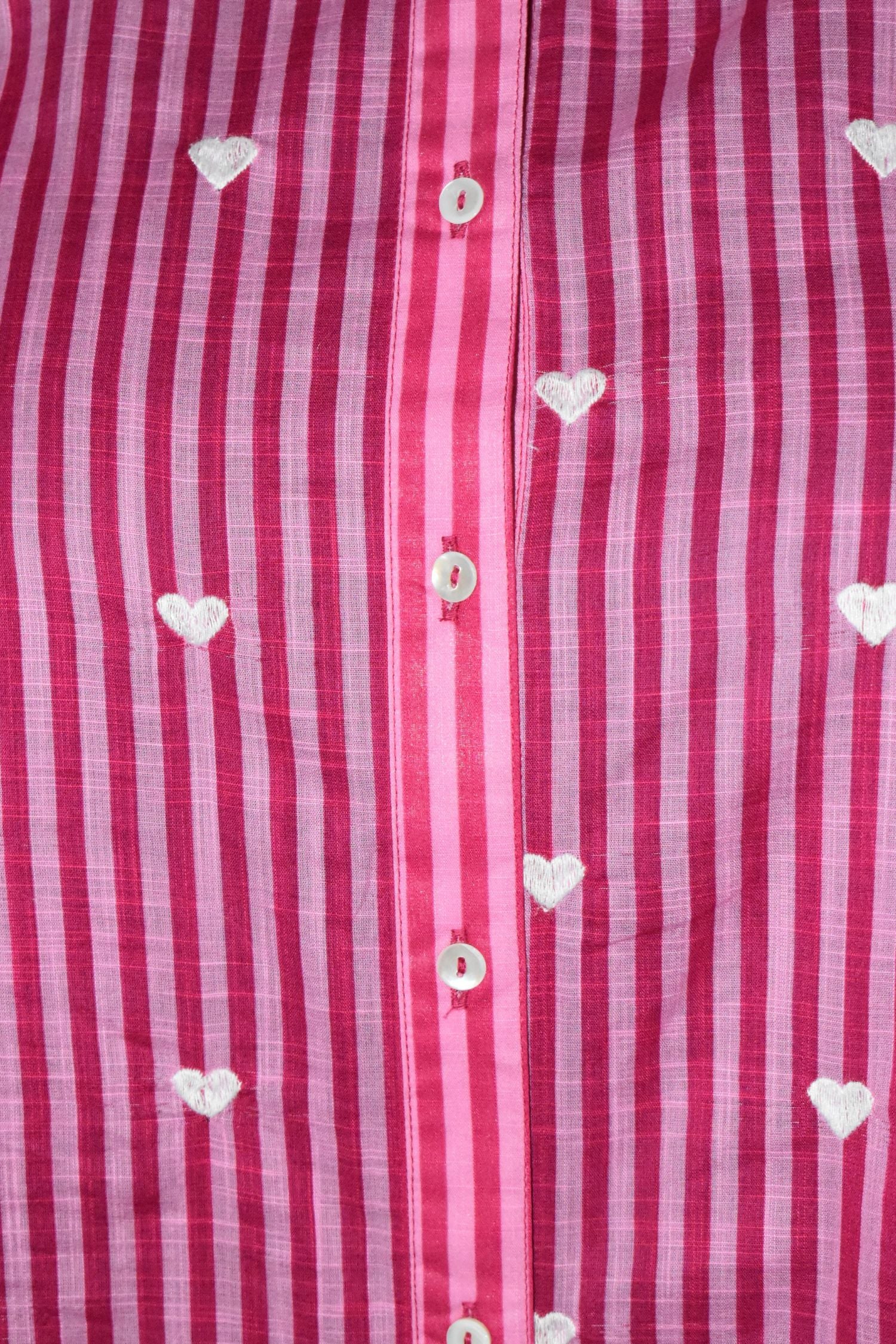 Pink Shirt with Heart Print Design