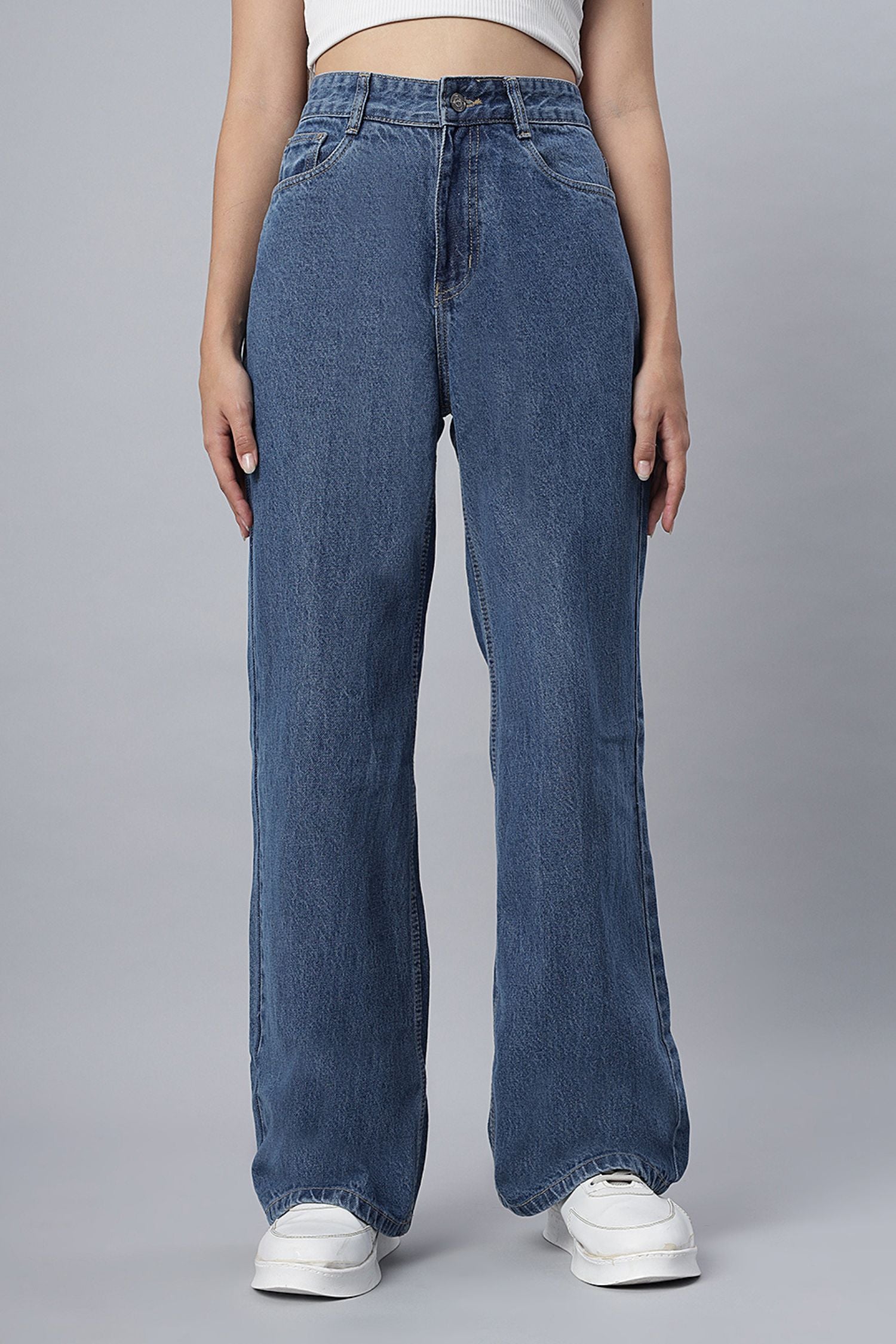 Stone Horizon Straight-Leg Denim Jeans